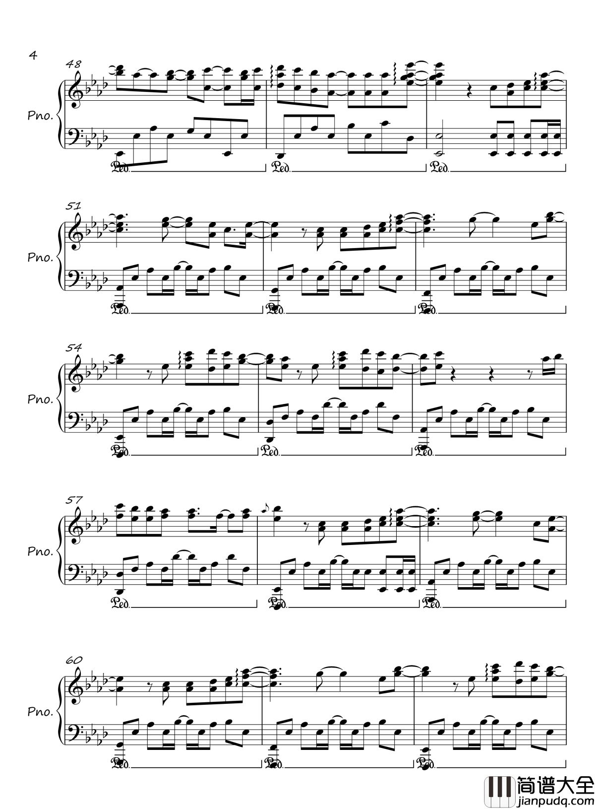 不过失去了一点点钢琴谱_曾沛慈