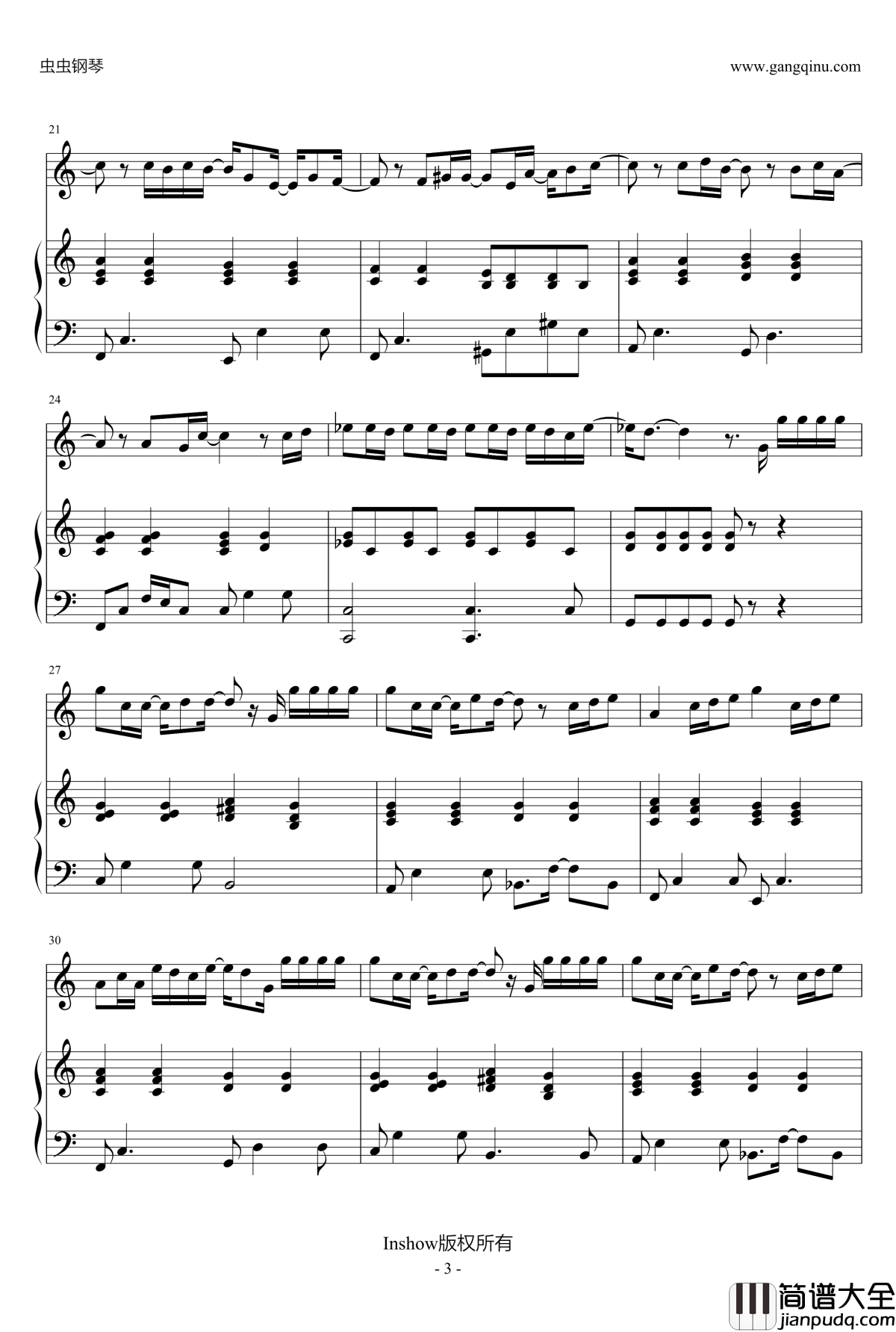 听爸爸的话钢琴谱_弹唱谱_周杰伦