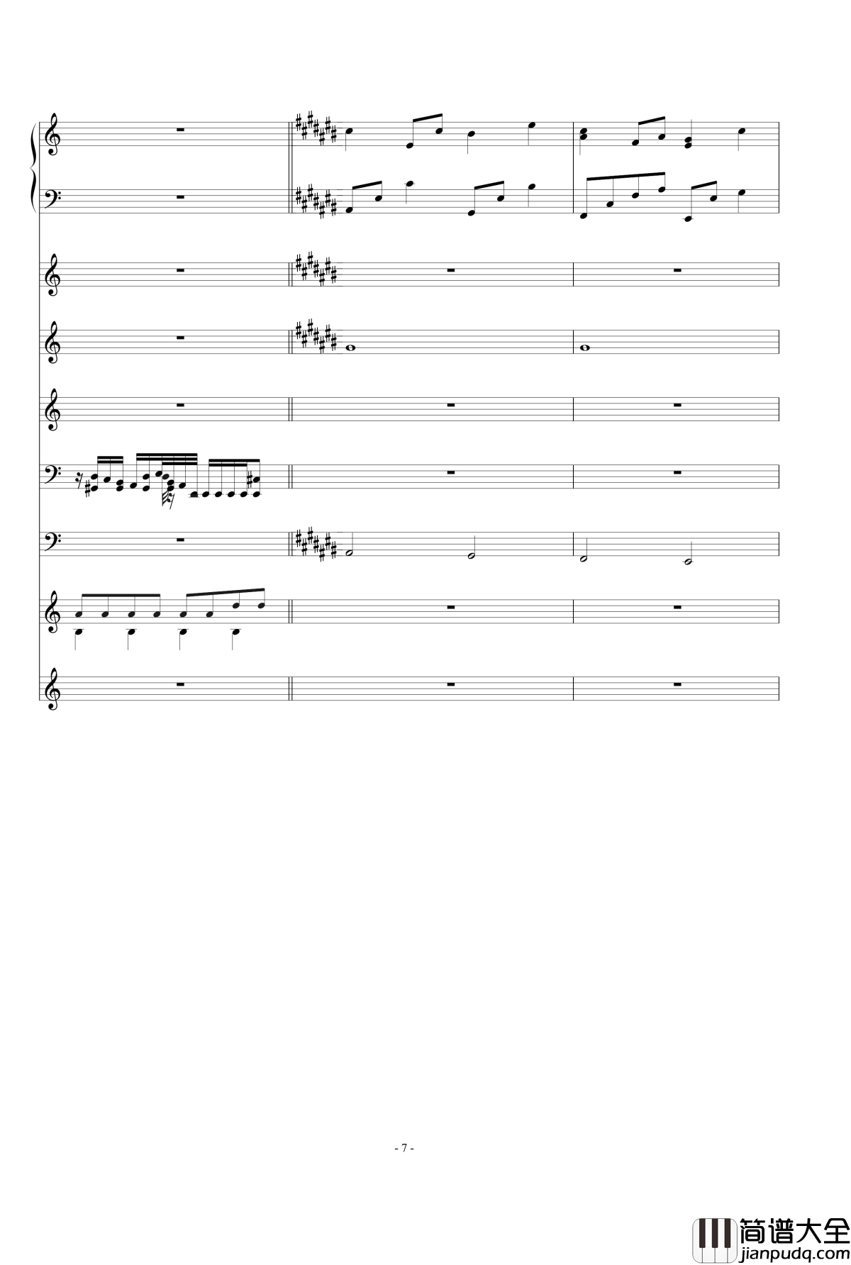 time_gone钢琴谱_lig_bri