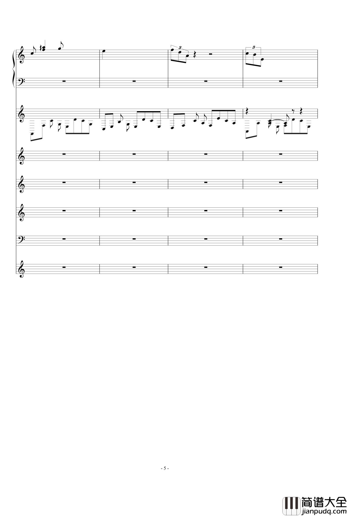 time_gone钢琴谱_lig_bri