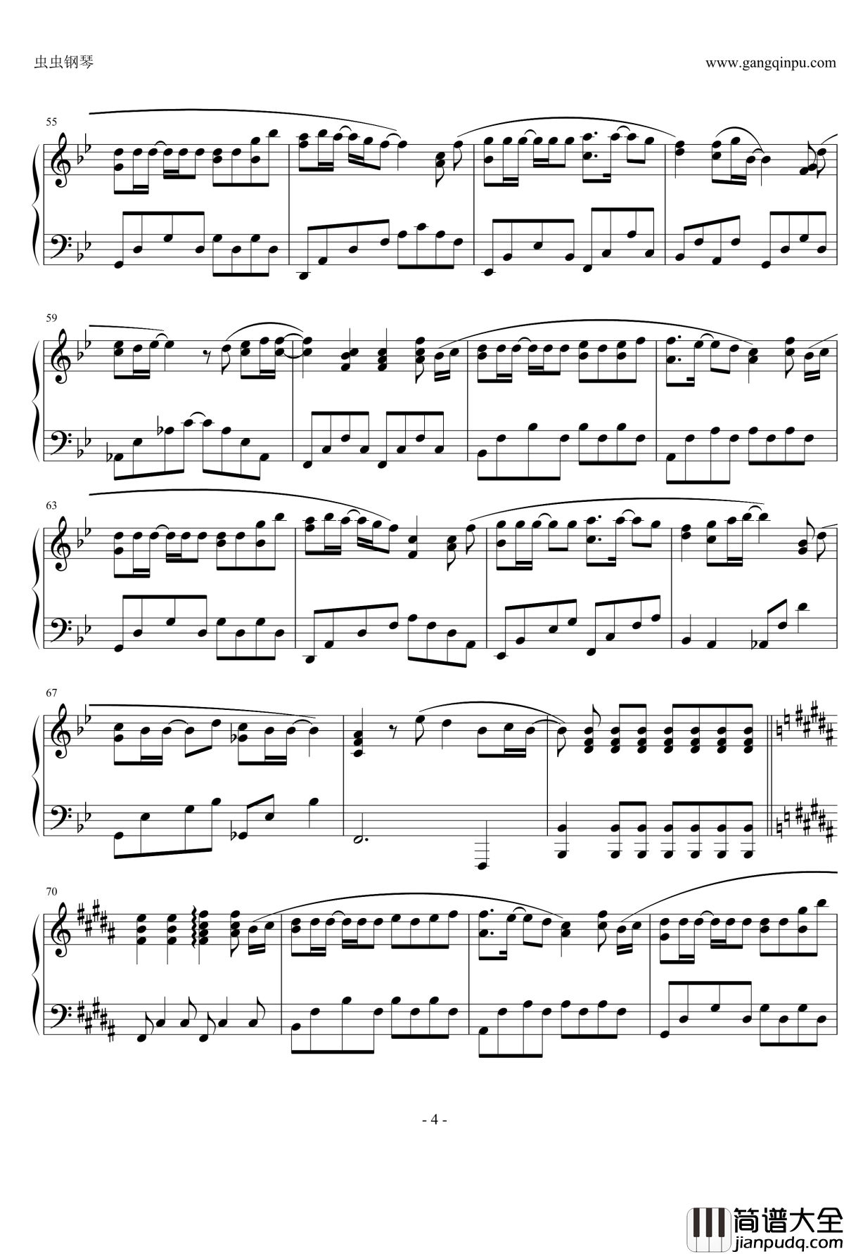 桜の花びらたち钢琴谱_前田敦子solo版本_钢琴独奏_AKB48