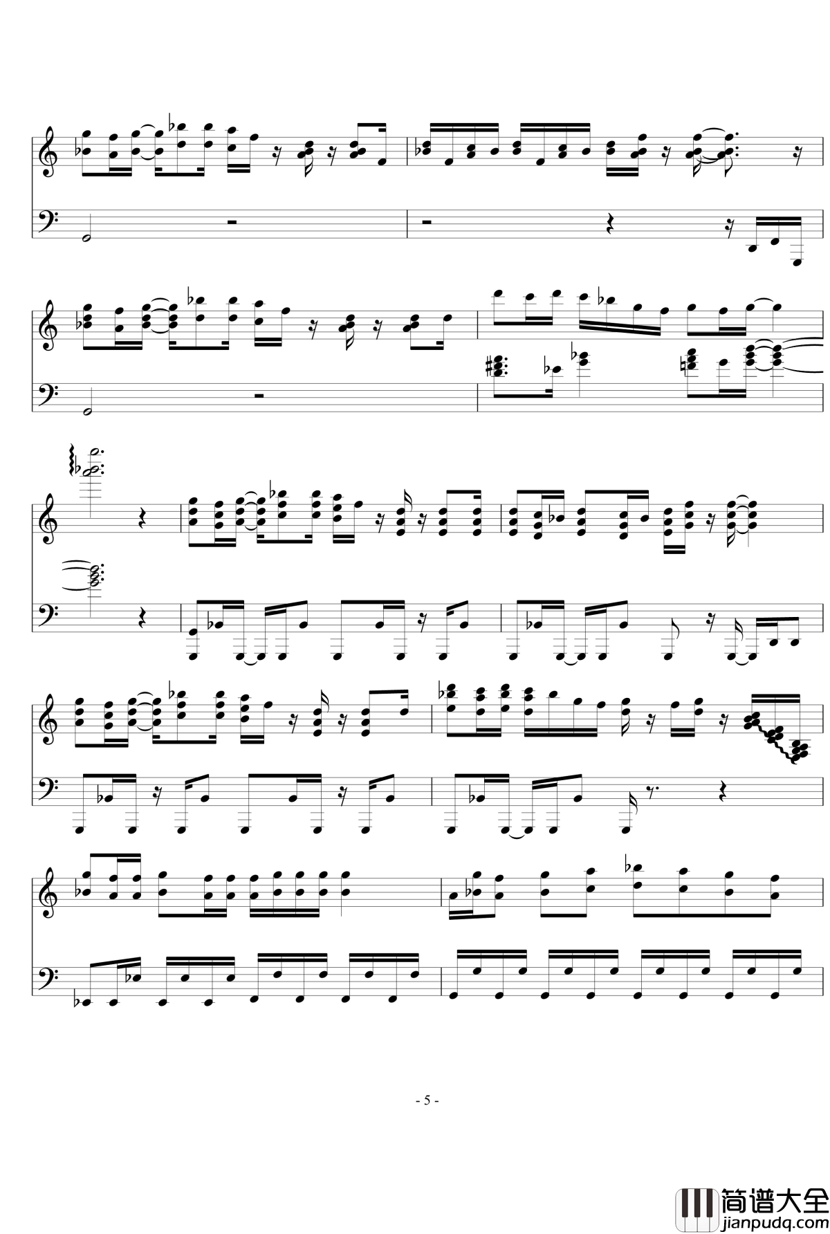 go_go_Ghost_ship钢琴谱