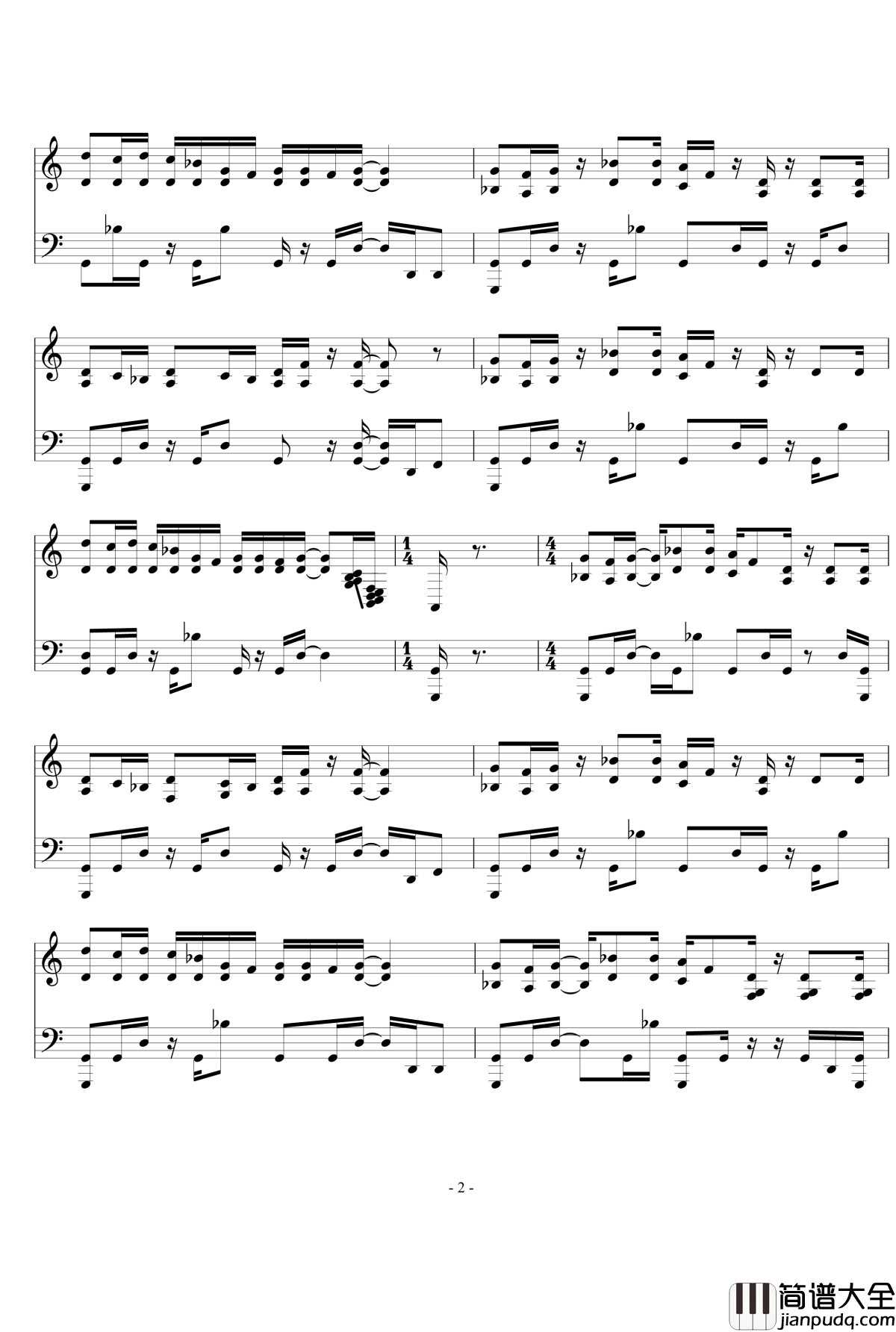 go_go_Ghost_ship钢琴谱