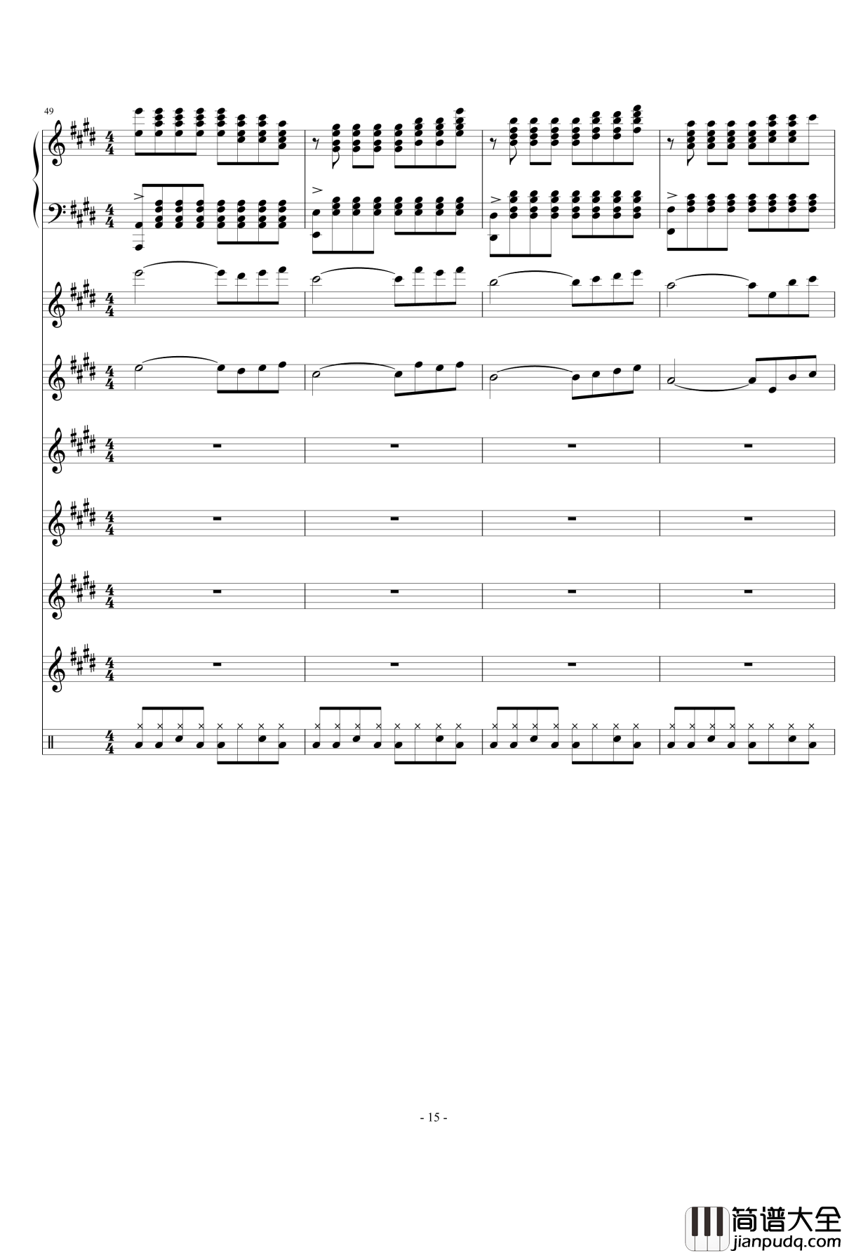 still_water钢琴谱_澄镜之水变奏曲总谱_欧松