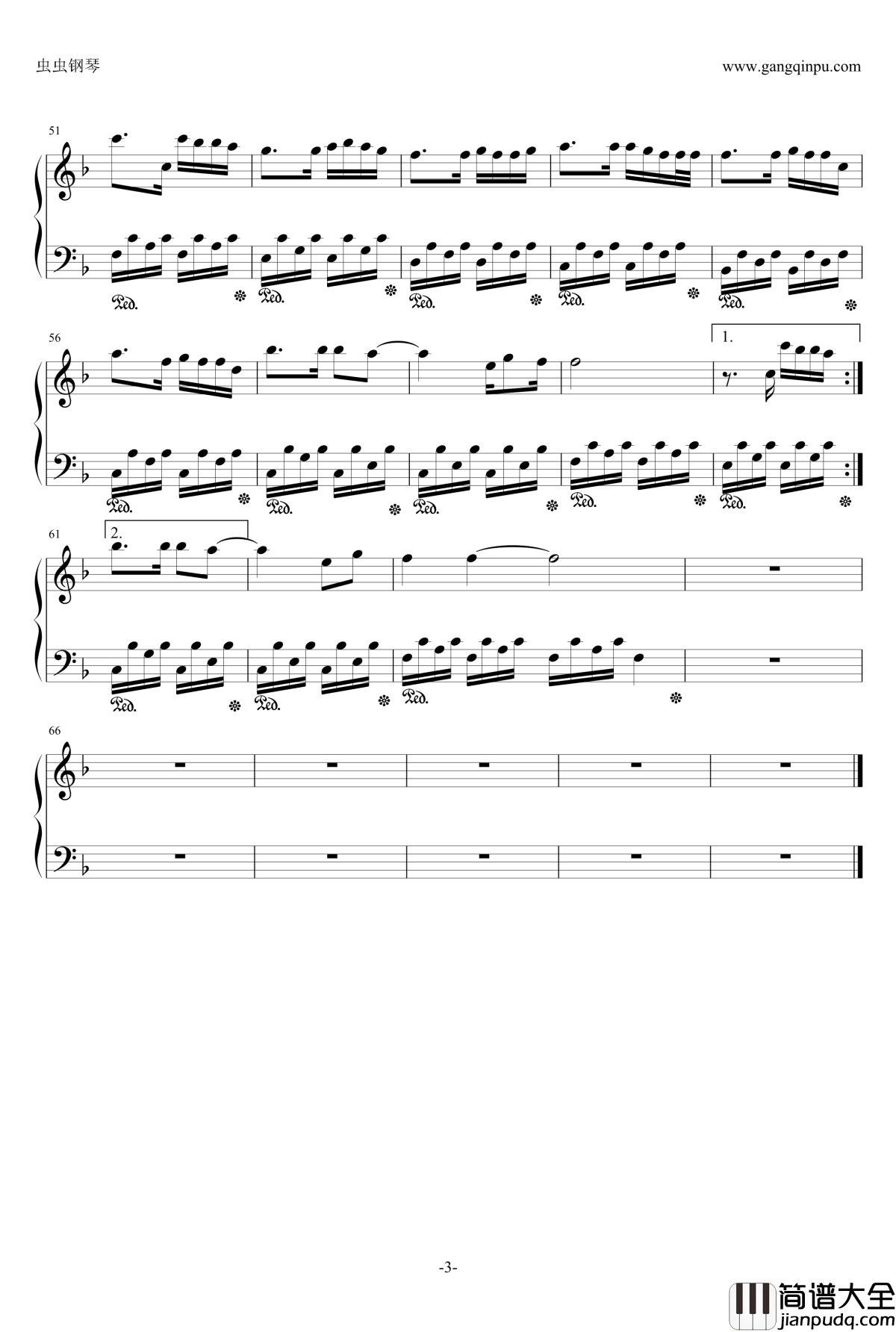 我很快乐钢琴谱_简单好听版_刘惜君