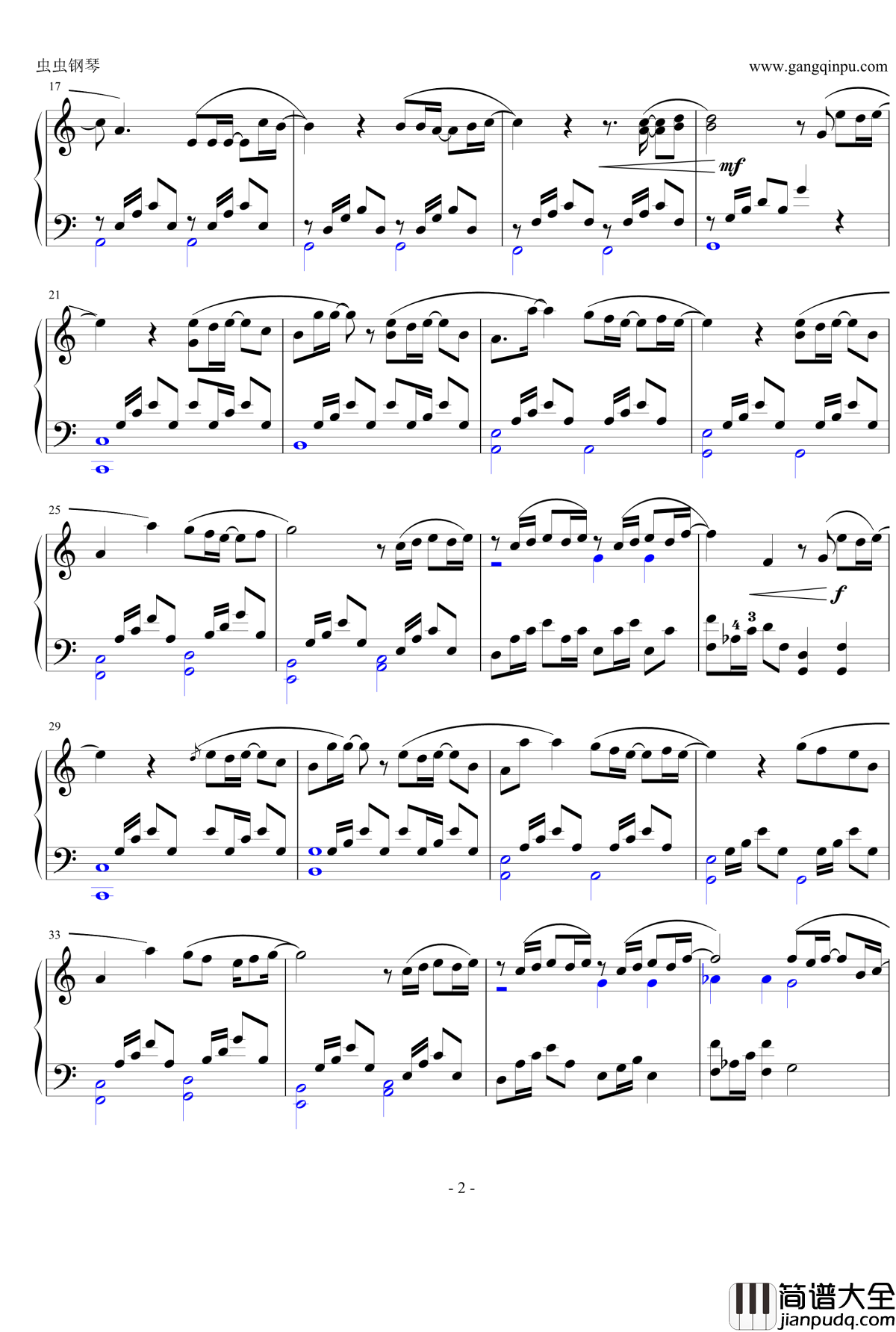 可惜没如果钢琴谱_带指法_林俊杰