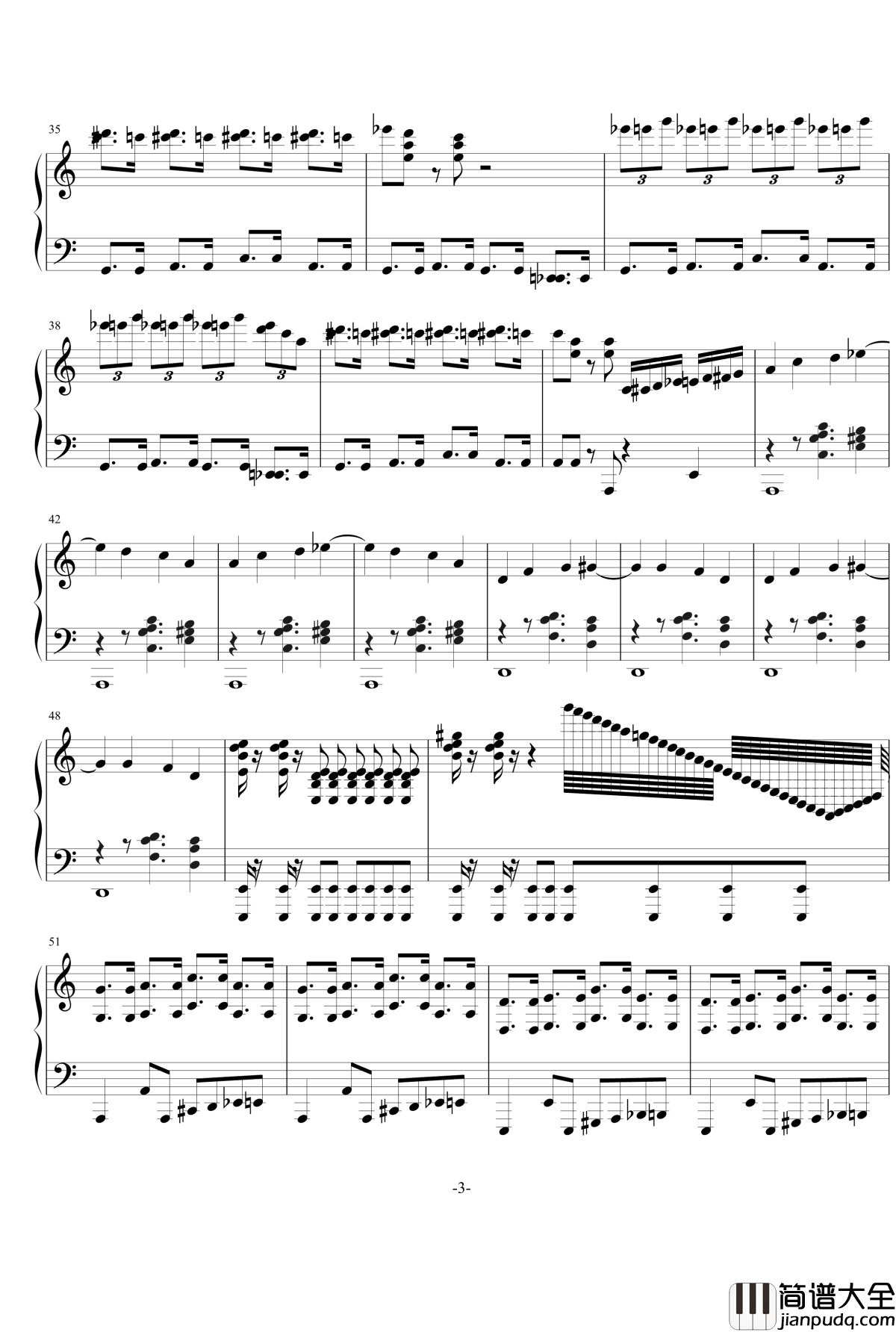 任性的二钢琴谱_庸才