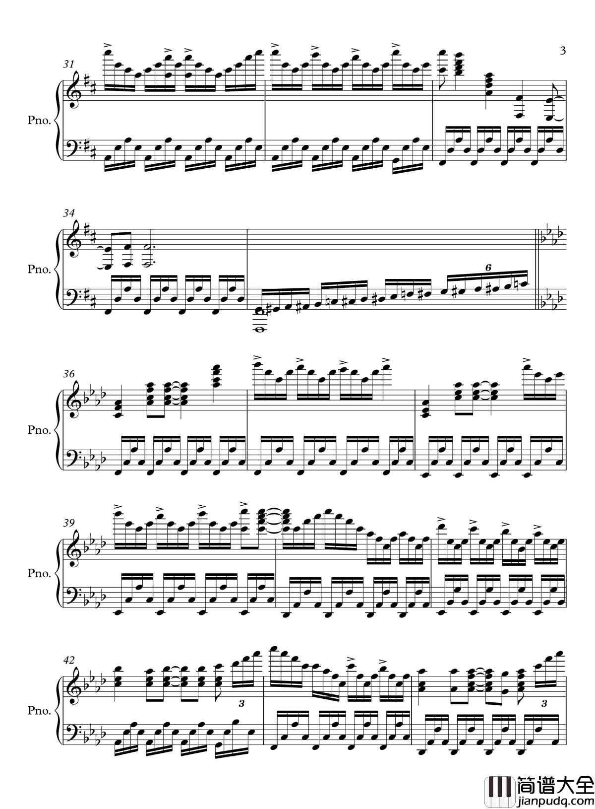 heavenly_blue钢琴谱_josh_agarrado