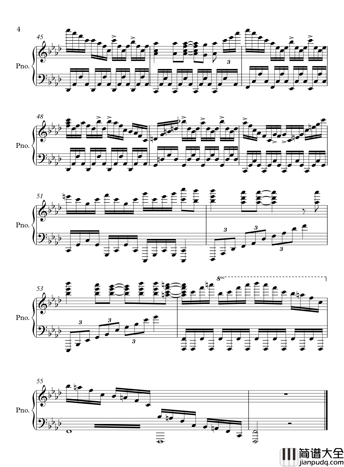 heavenly_blue钢琴谱_josh_agarrado