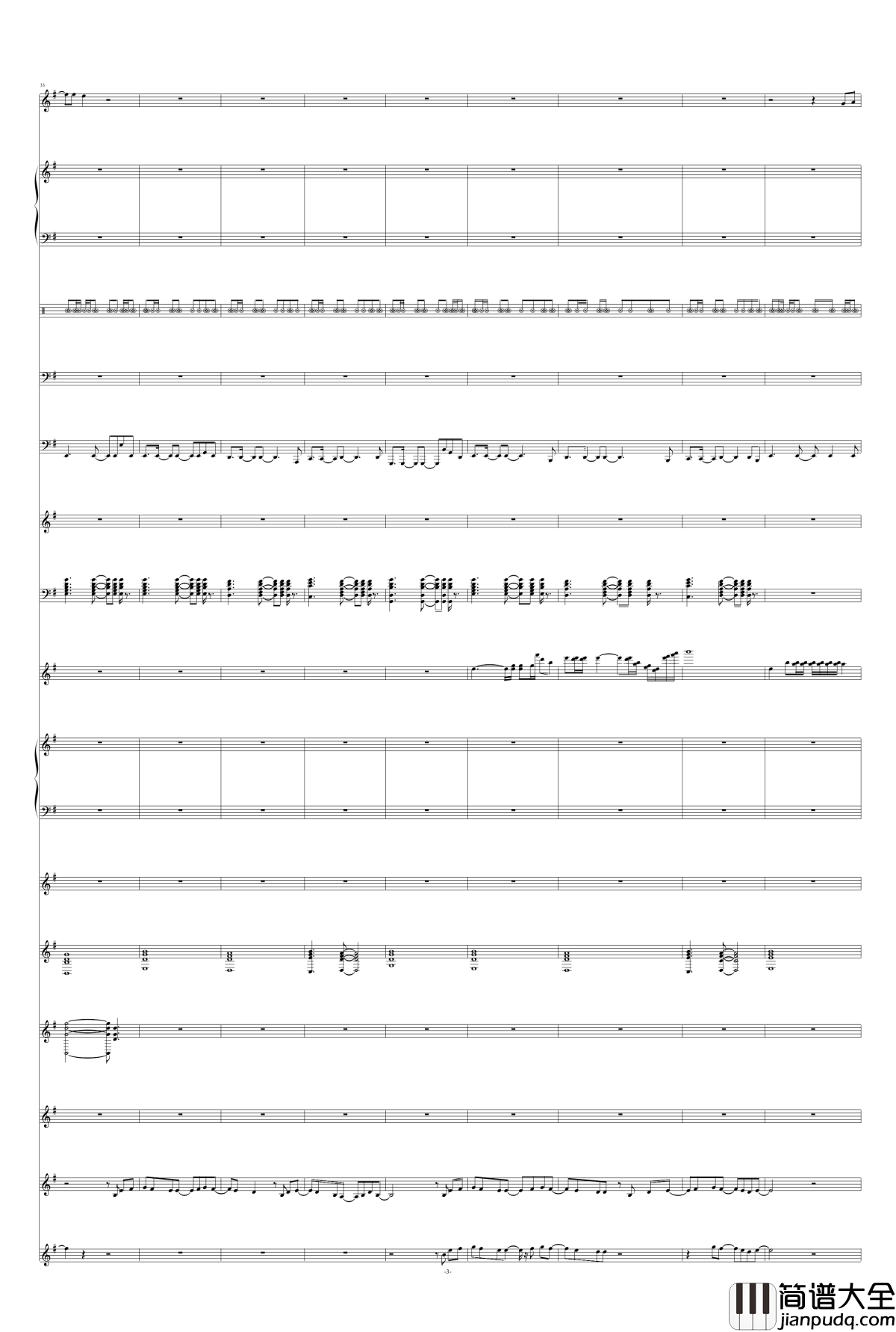 兰花指钢琴谱_总谱_阿里郎