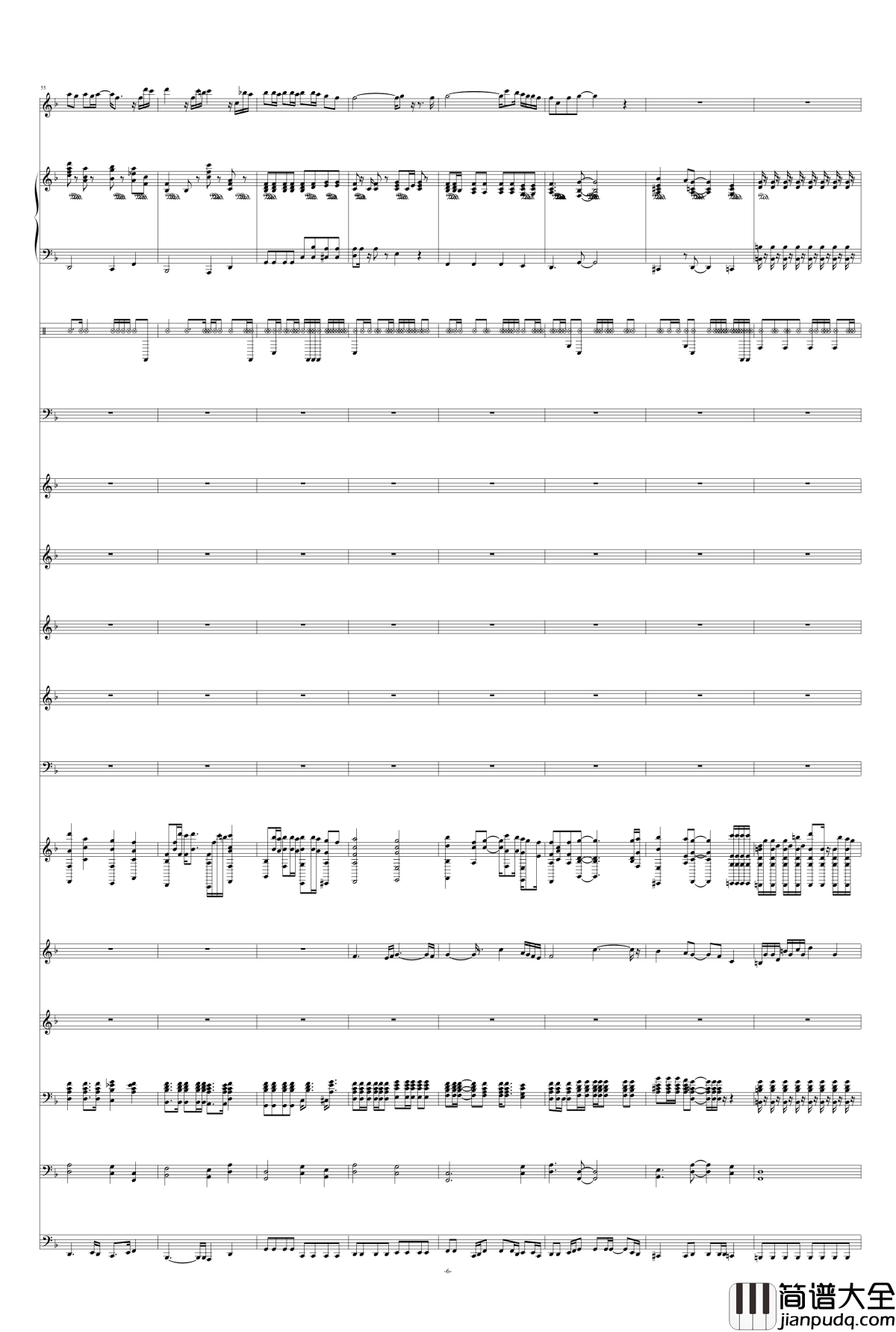 洋葱钢琴谱__总谱_丁当