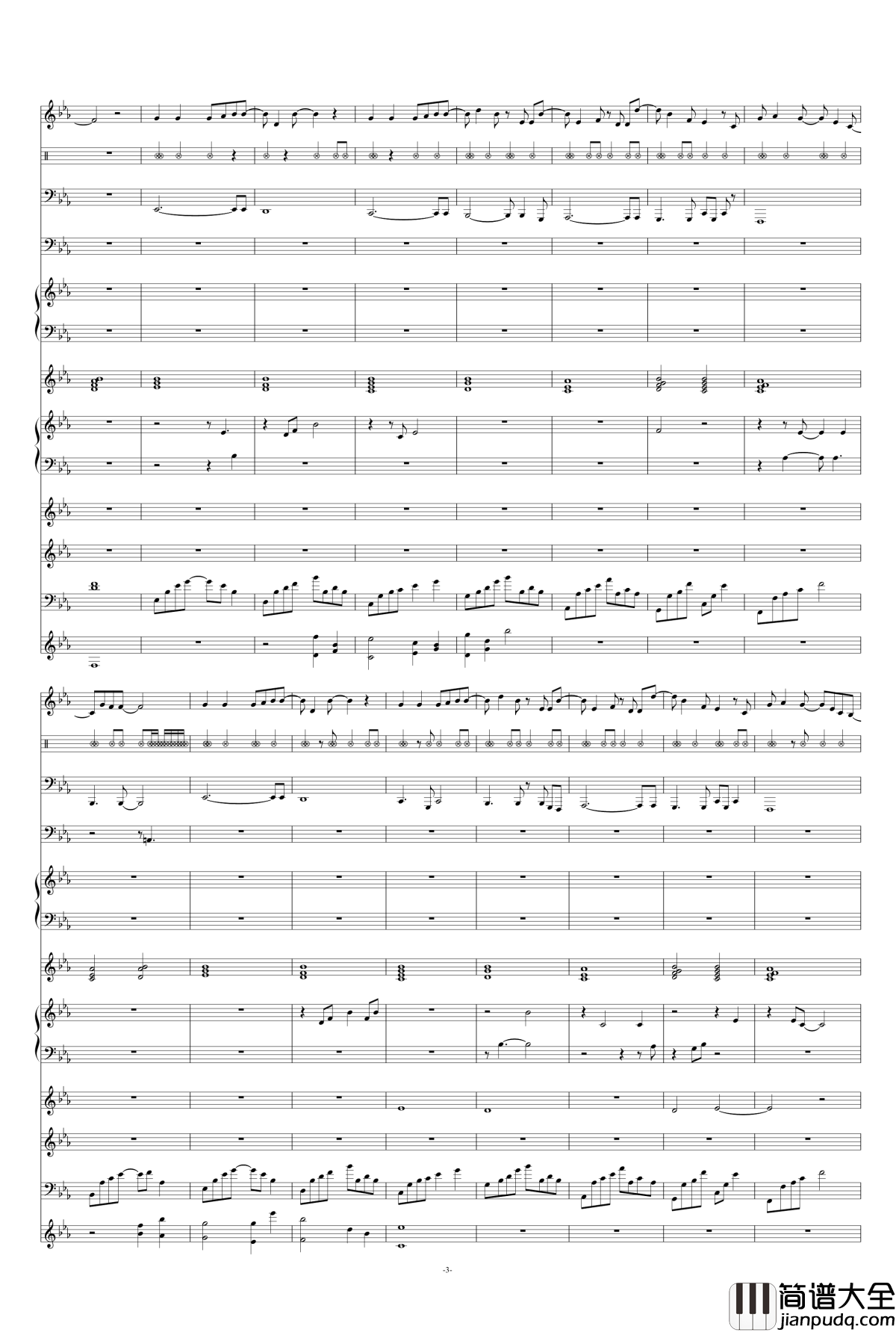 暧昧钢琴谱_总谱_杨丞琳