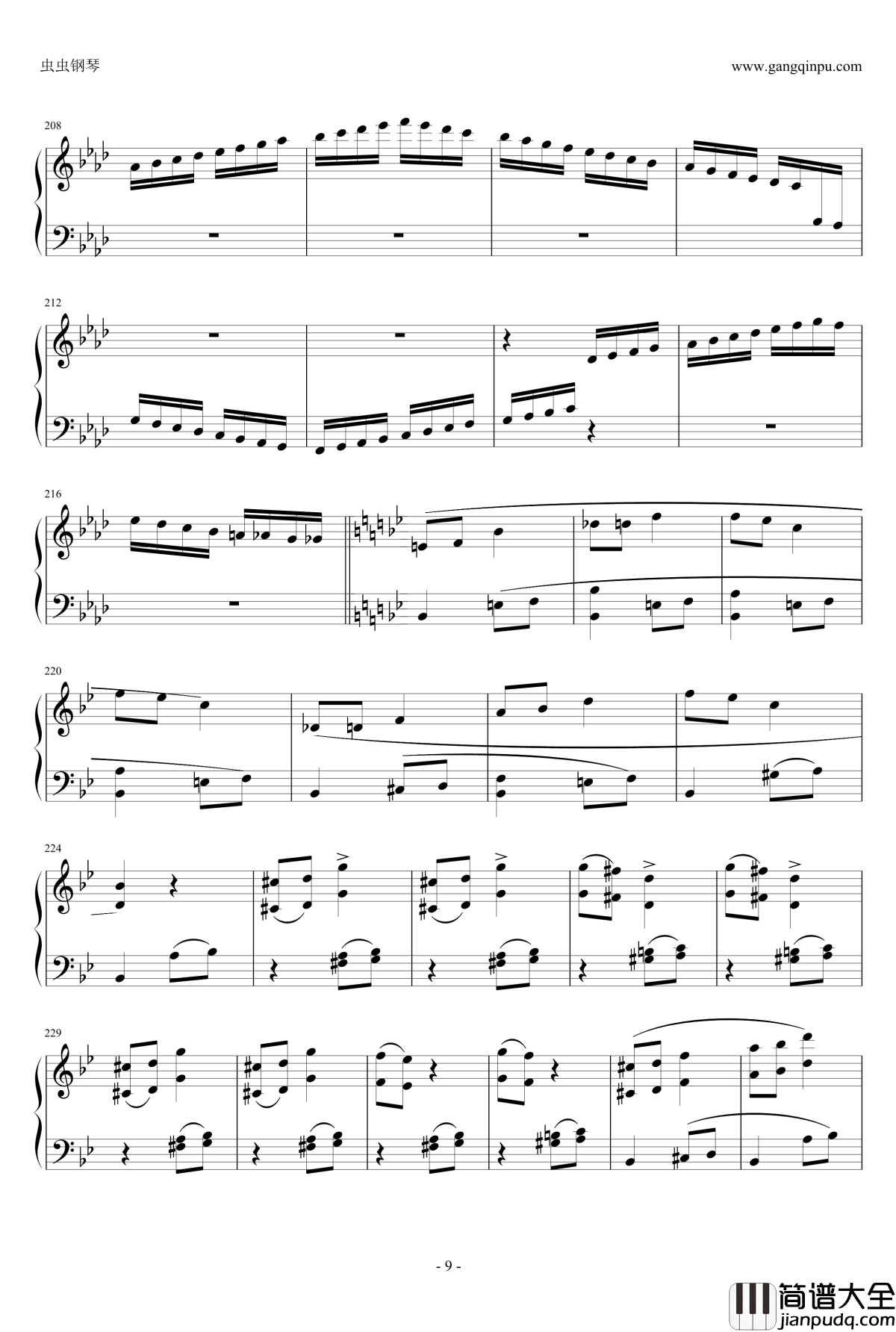 丢失一分钱的愤怒钢琴谱_贝多芬_beethoven