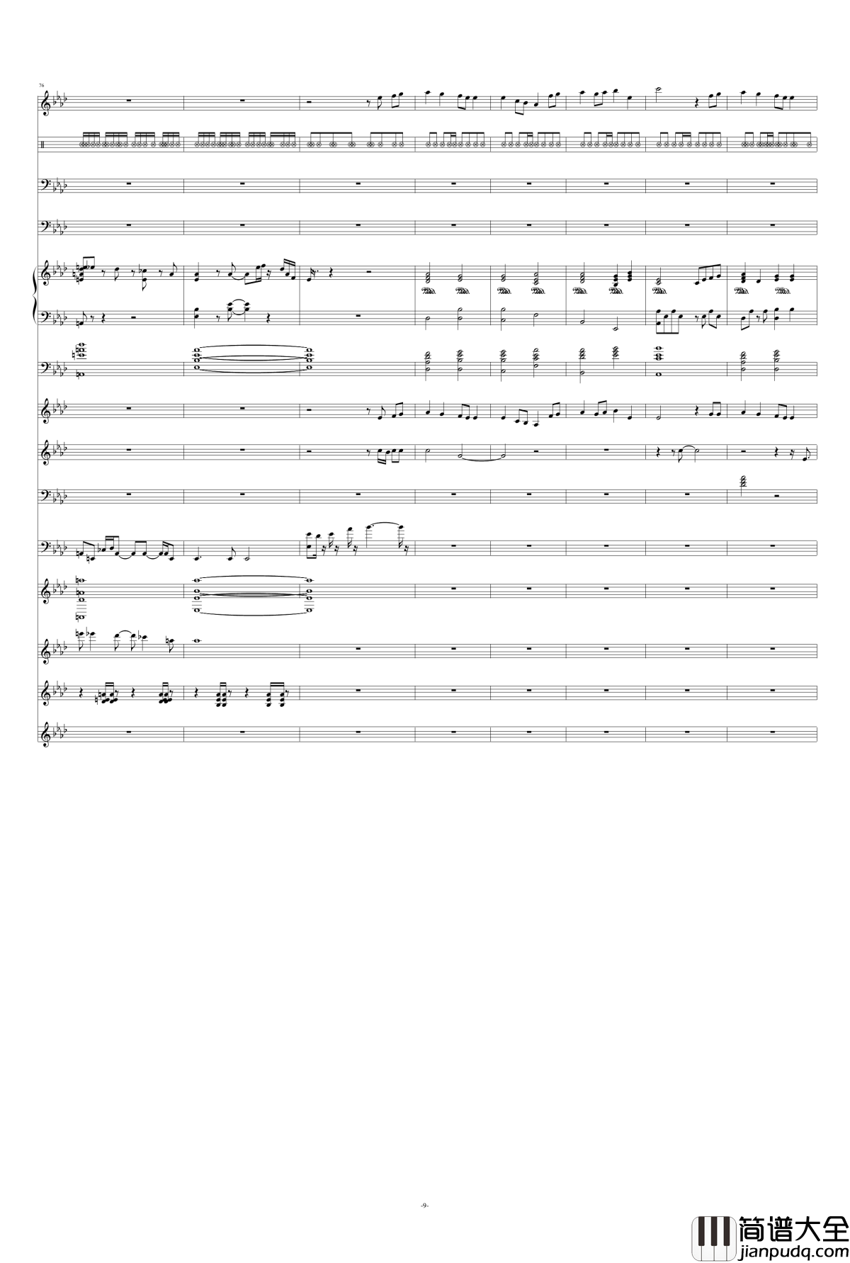 爱一点钢琴谱_王力宏、章子怡_总谱