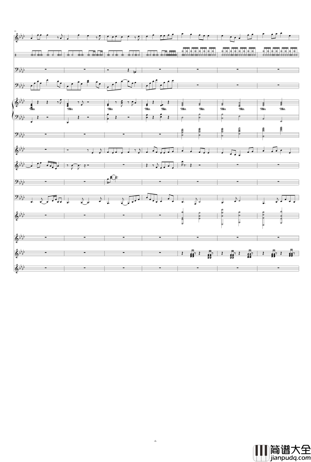 爱一点钢琴谱_王力宏、章子怡_总谱