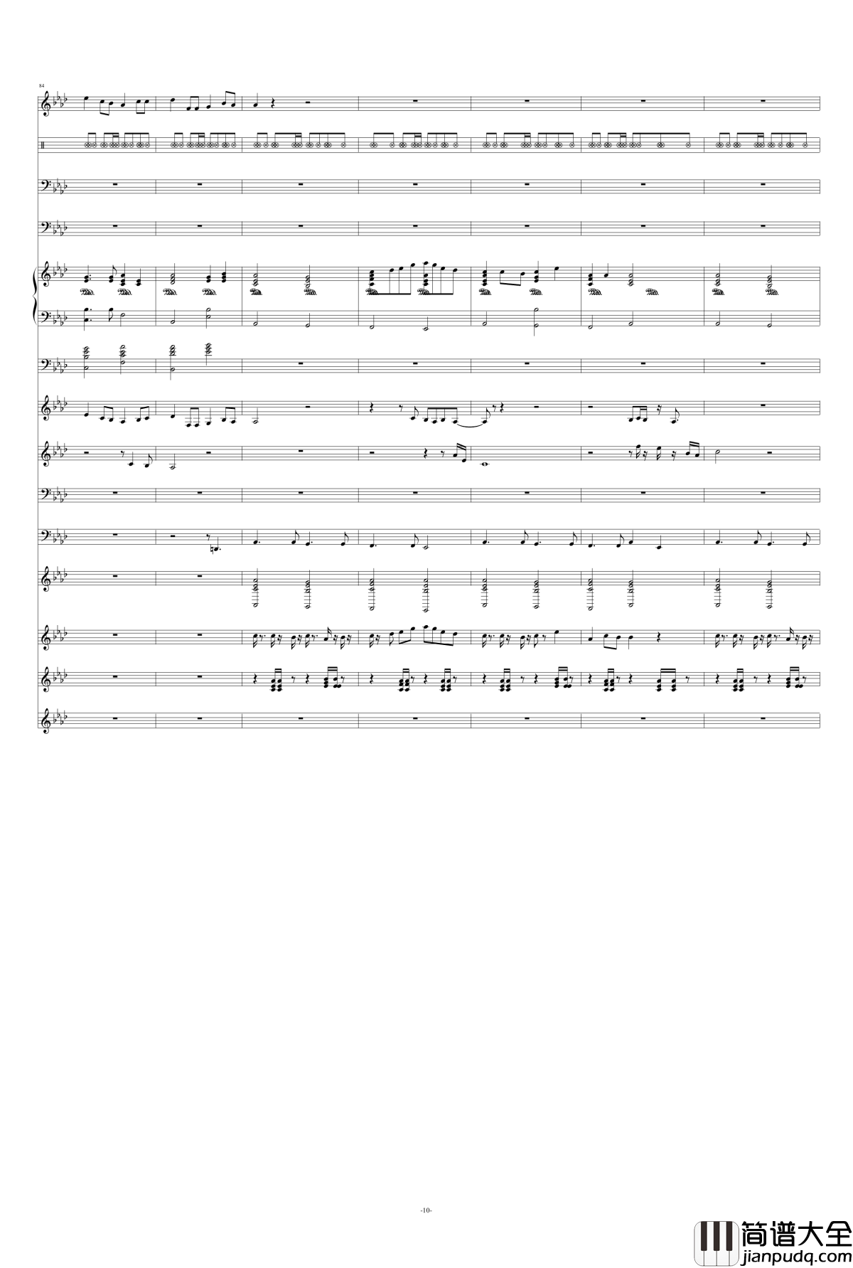 爱一点钢琴谱_王力宏、章子怡_总谱