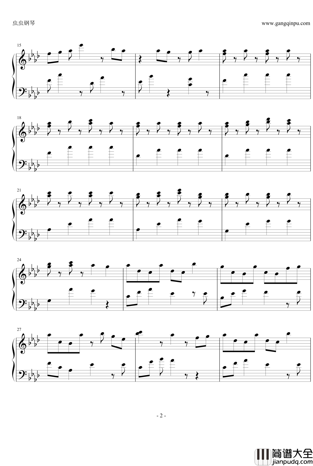 Last_Kiss钢琴谱_寄生兽