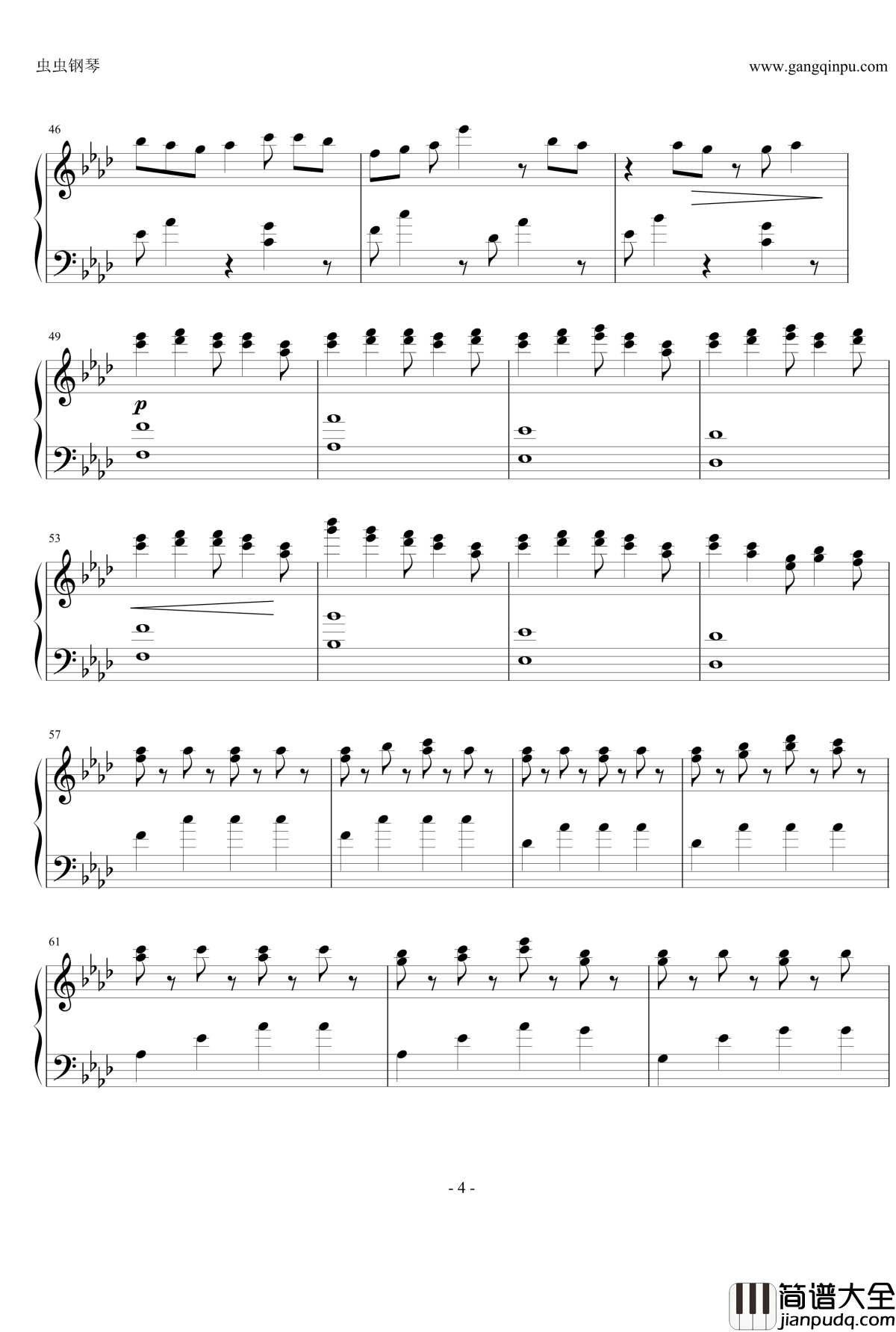 Last_Kiss钢琴谱_寄生兽