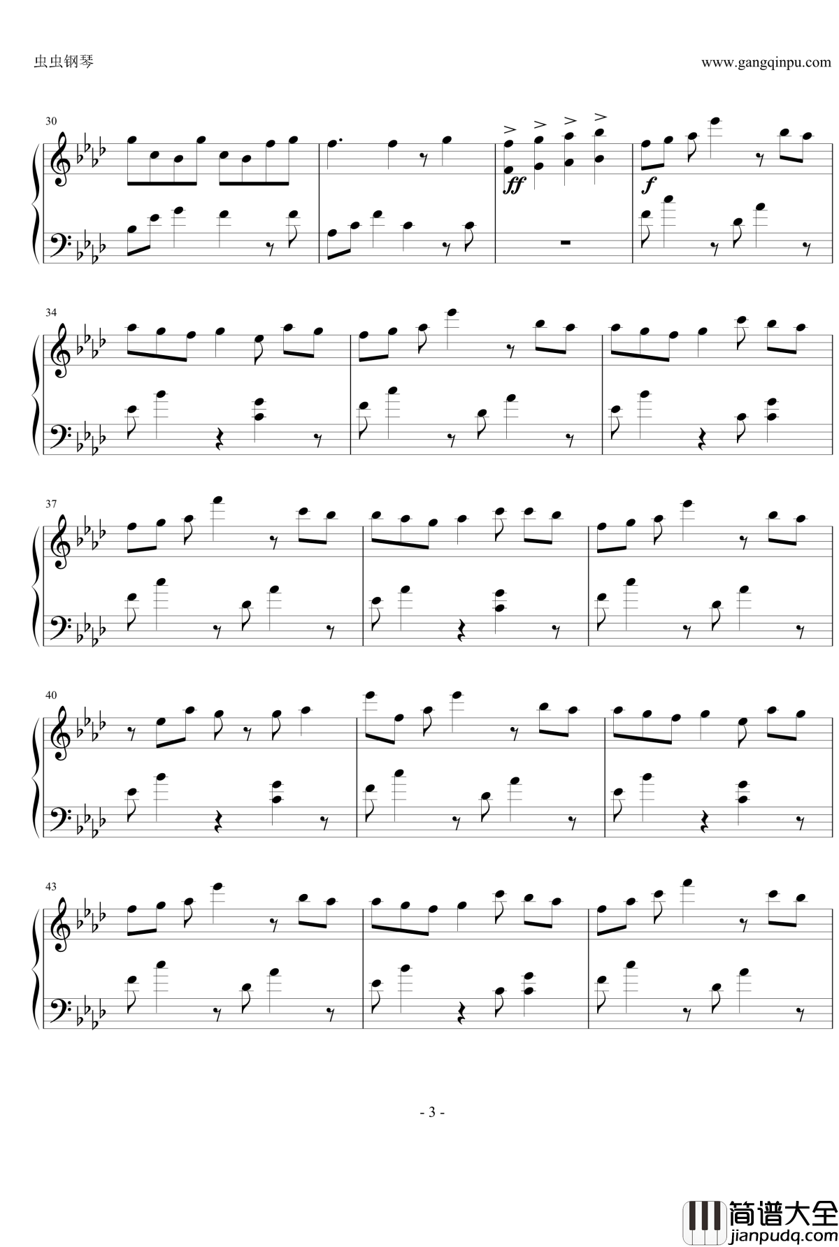 Last_Kiss钢琴谱_寄生兽