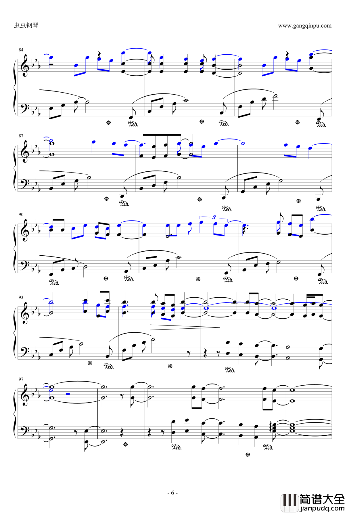 一起走到钢琴谱_孙燕姿