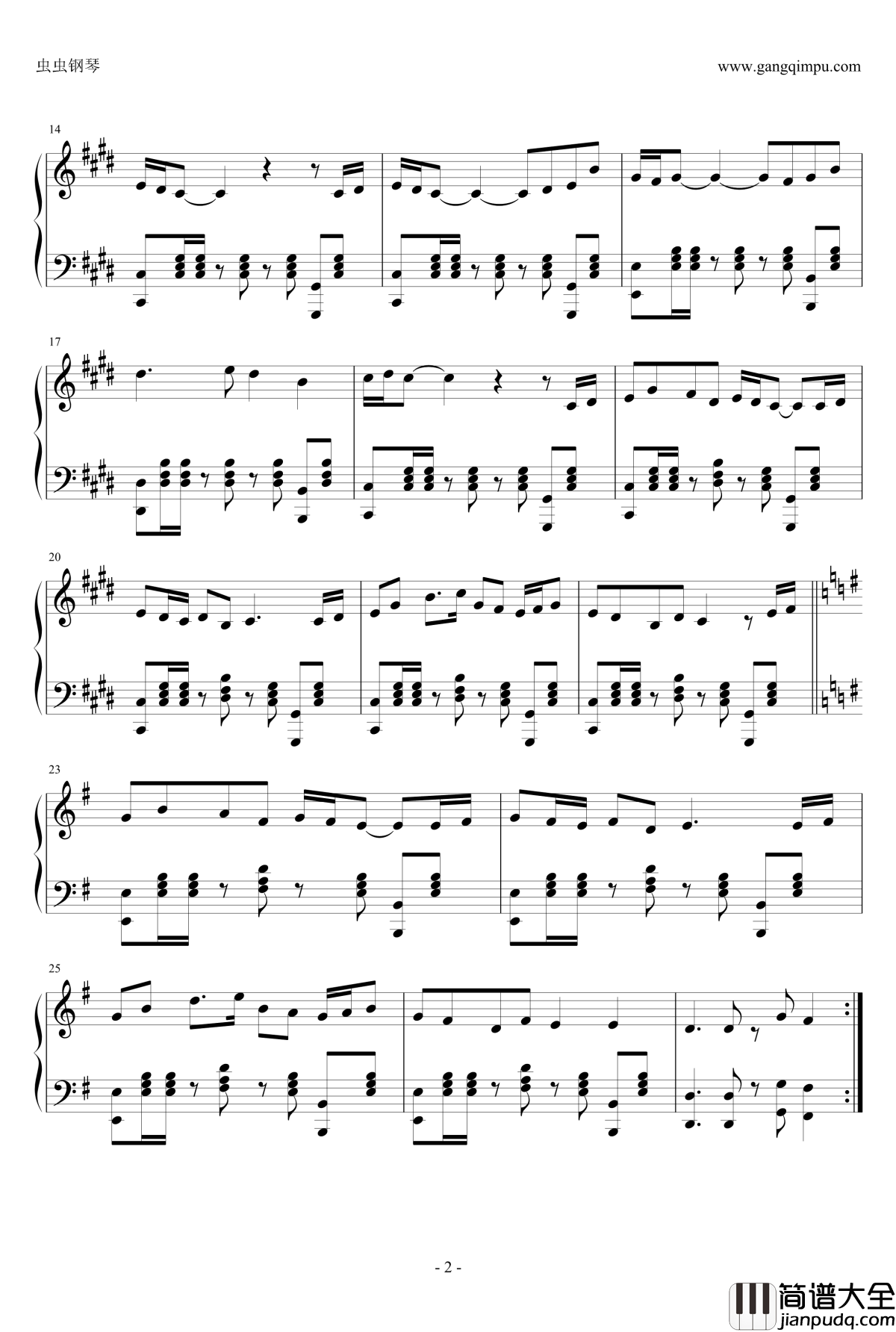 锁链战记第二部BGM钢琴谱_锁链战记