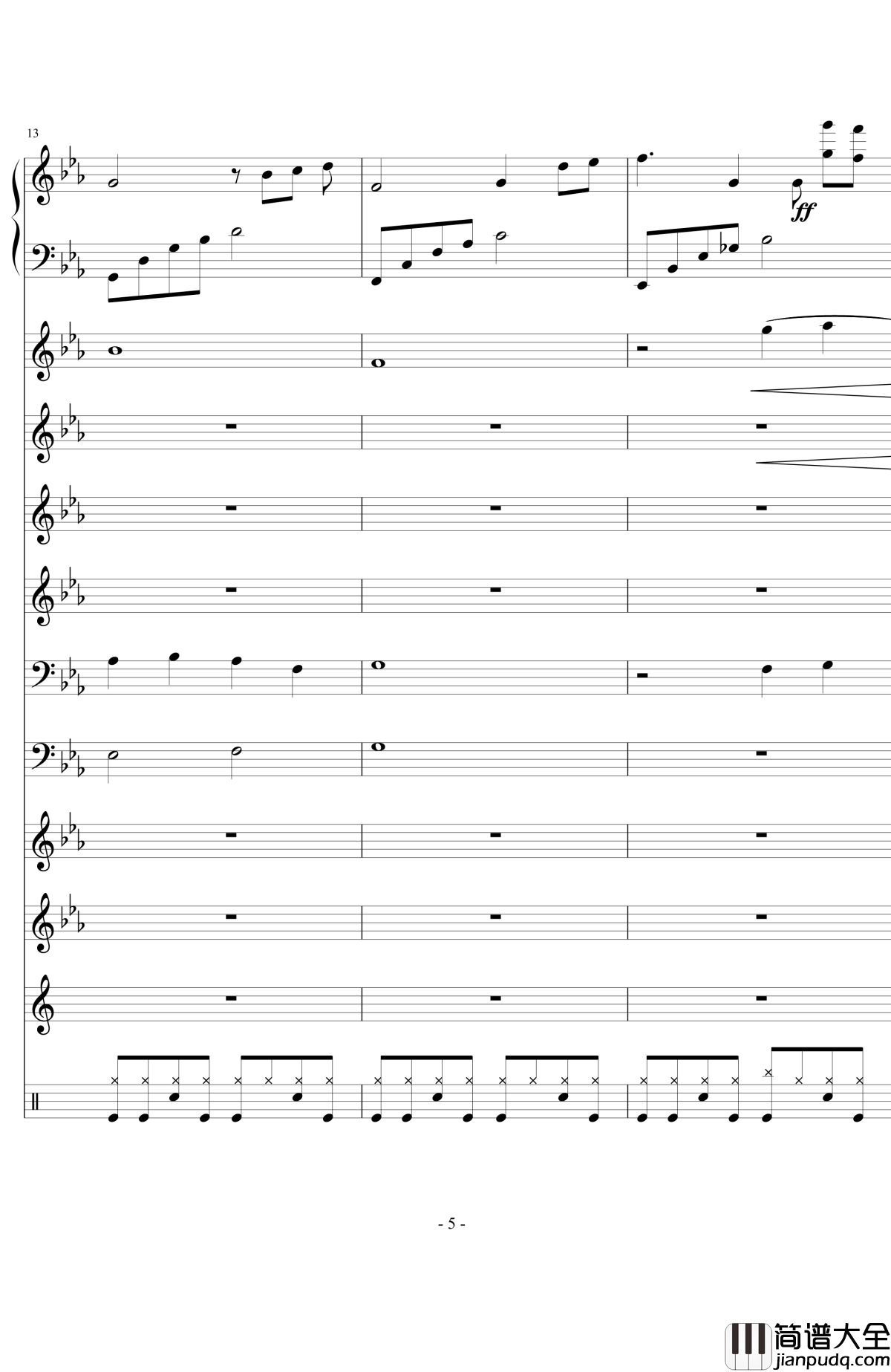 still_waters钢琴谱_澄镜之水_欧松