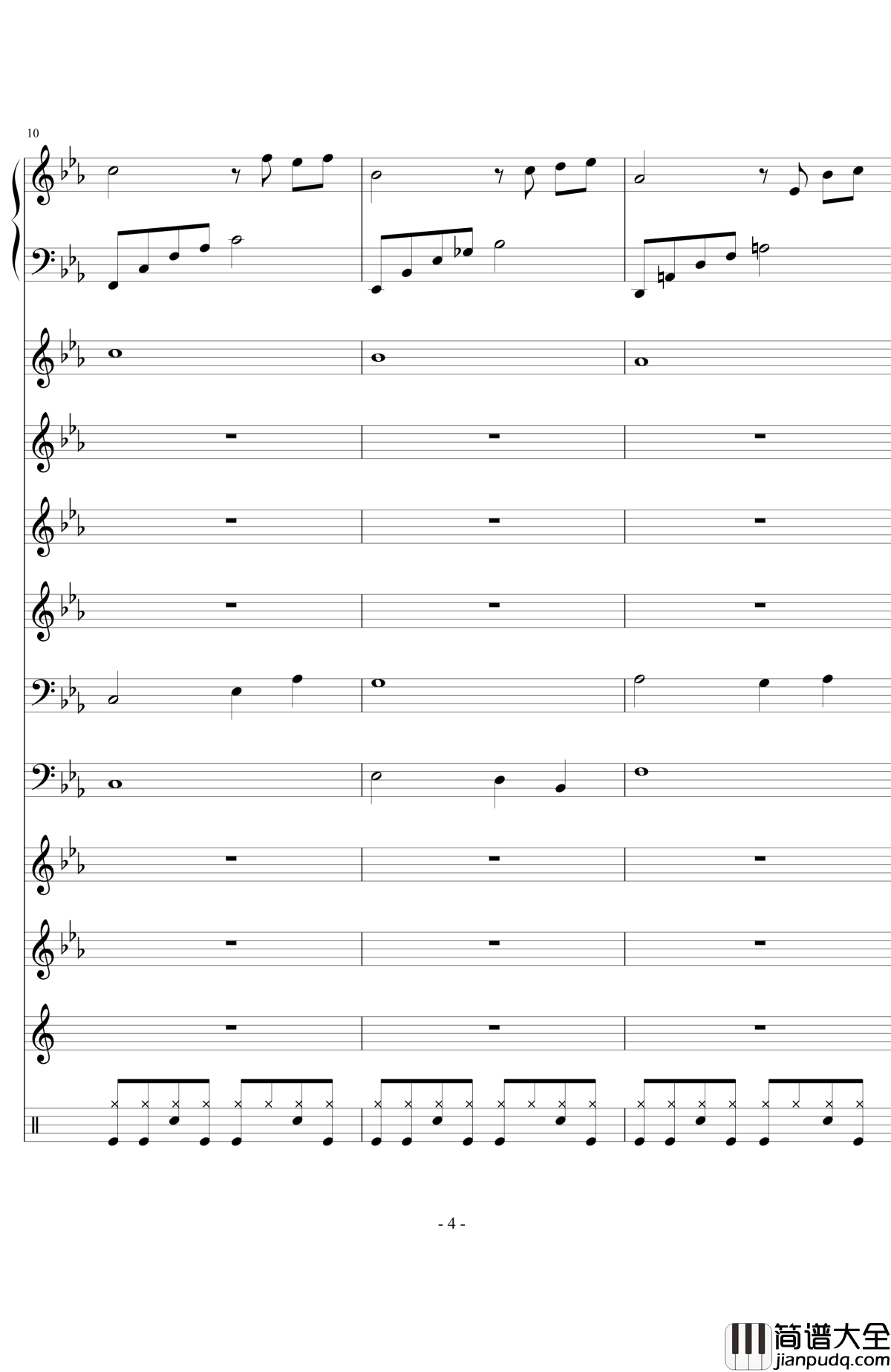 still_waters钢琴谱_澄镜之水_欧松