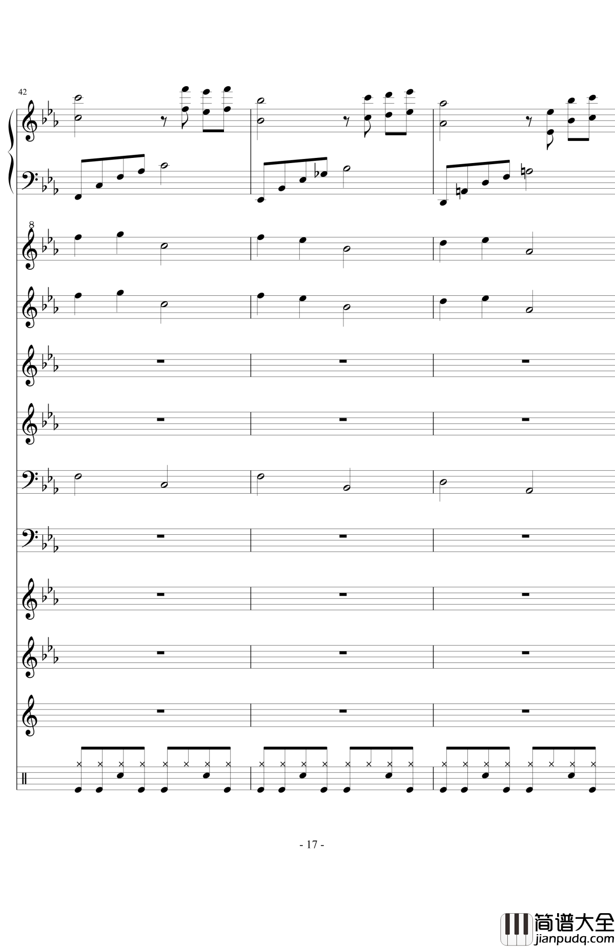 still_waters钢琴谱_澄镜之水_欧松