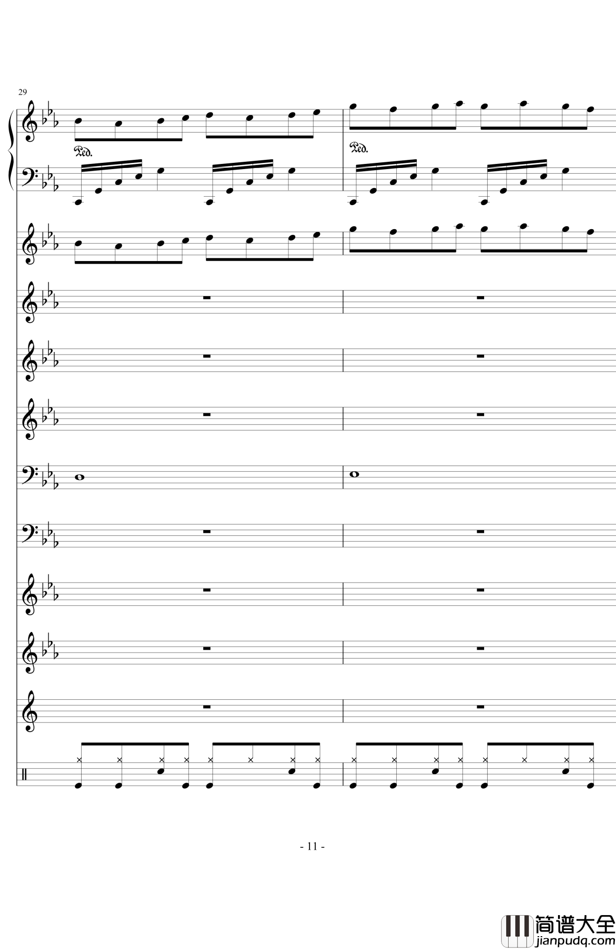 still_waters钢琴谱_澄镜之水_欧松