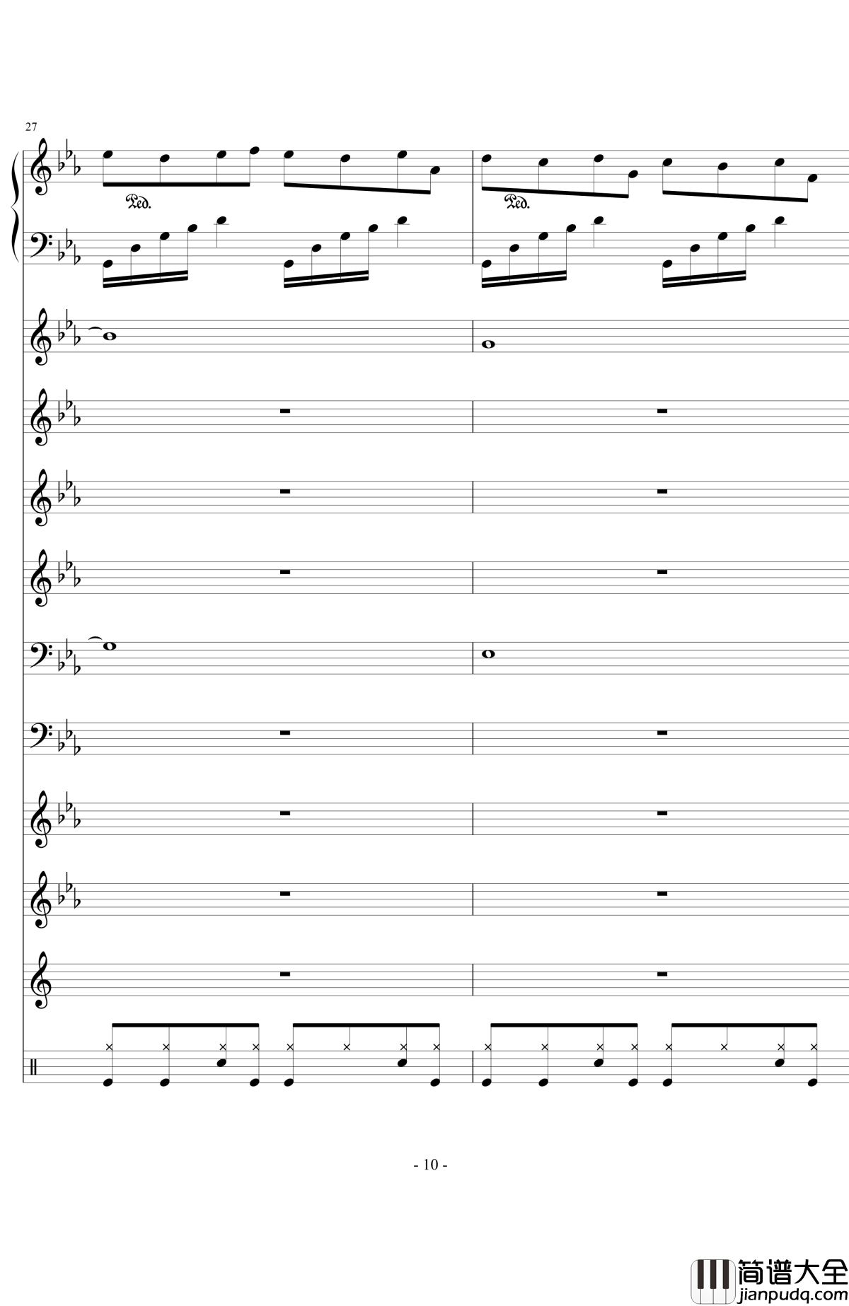 still_waters钢琴谱_澄镜之水_欧松