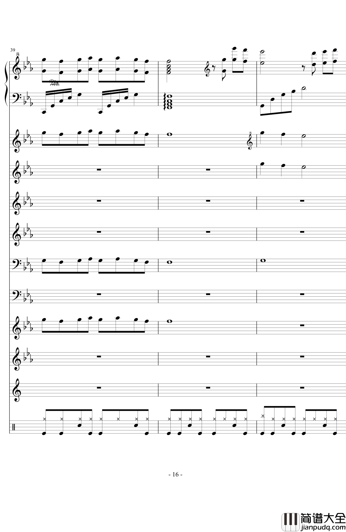 still_waters钢琴谱_澄镜之水_欧松