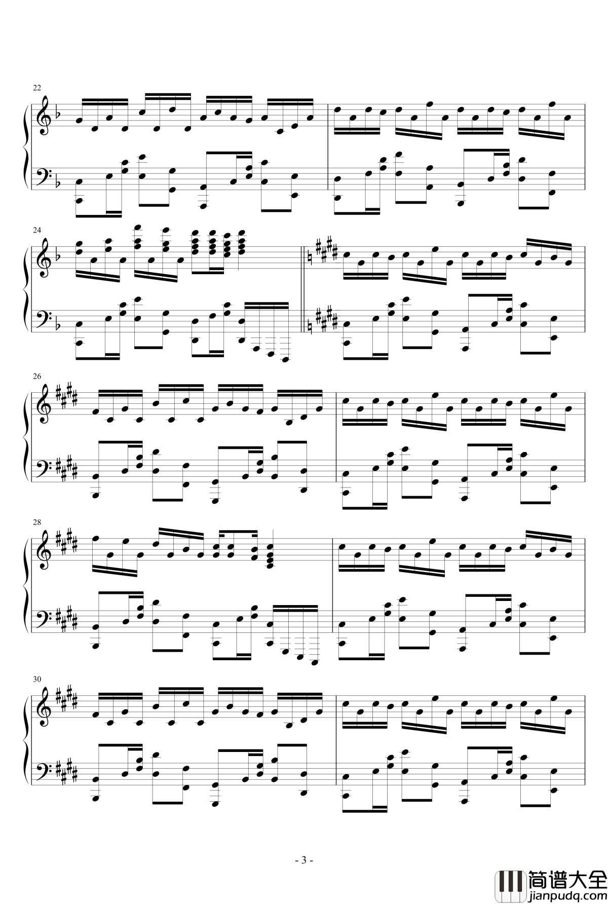 极品钢琴高手练习曲11钢琴谱_追月海_瑜乐星