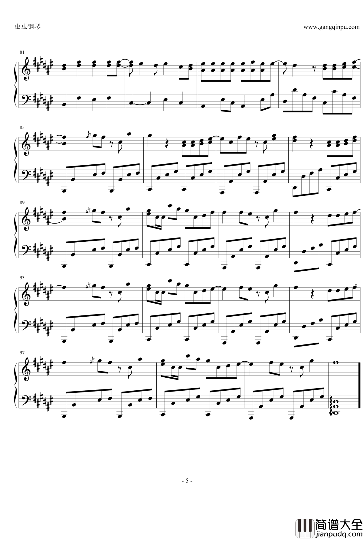 Insomnia钢琴谱_Craig_David_Craig_David