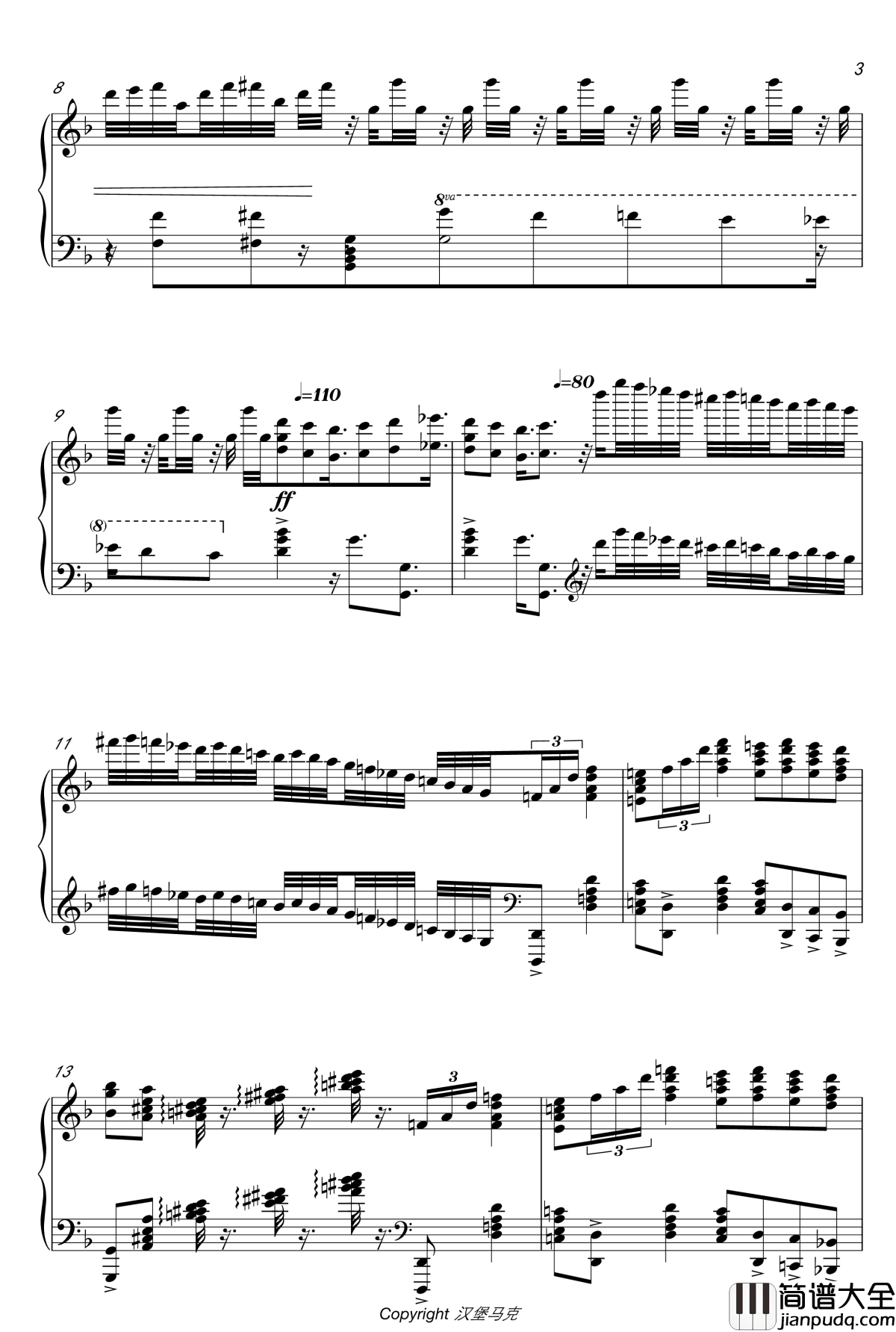 马克西姆安魂曲钢琴谱_Requiem_马克西姆_Maksim·Mrvica