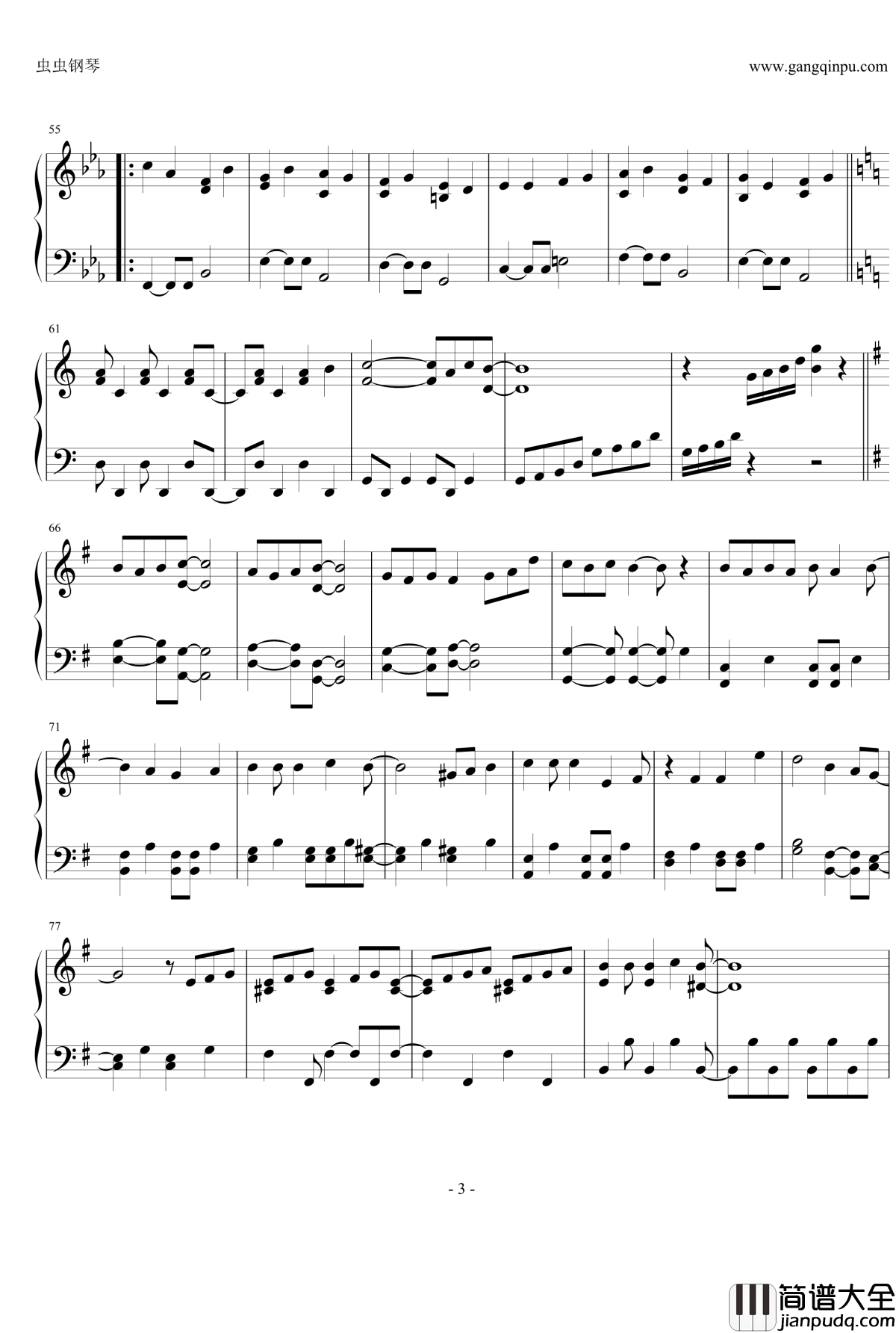 宇宙じゃがシャッぱい_钢之炼金术师_钢琴谱