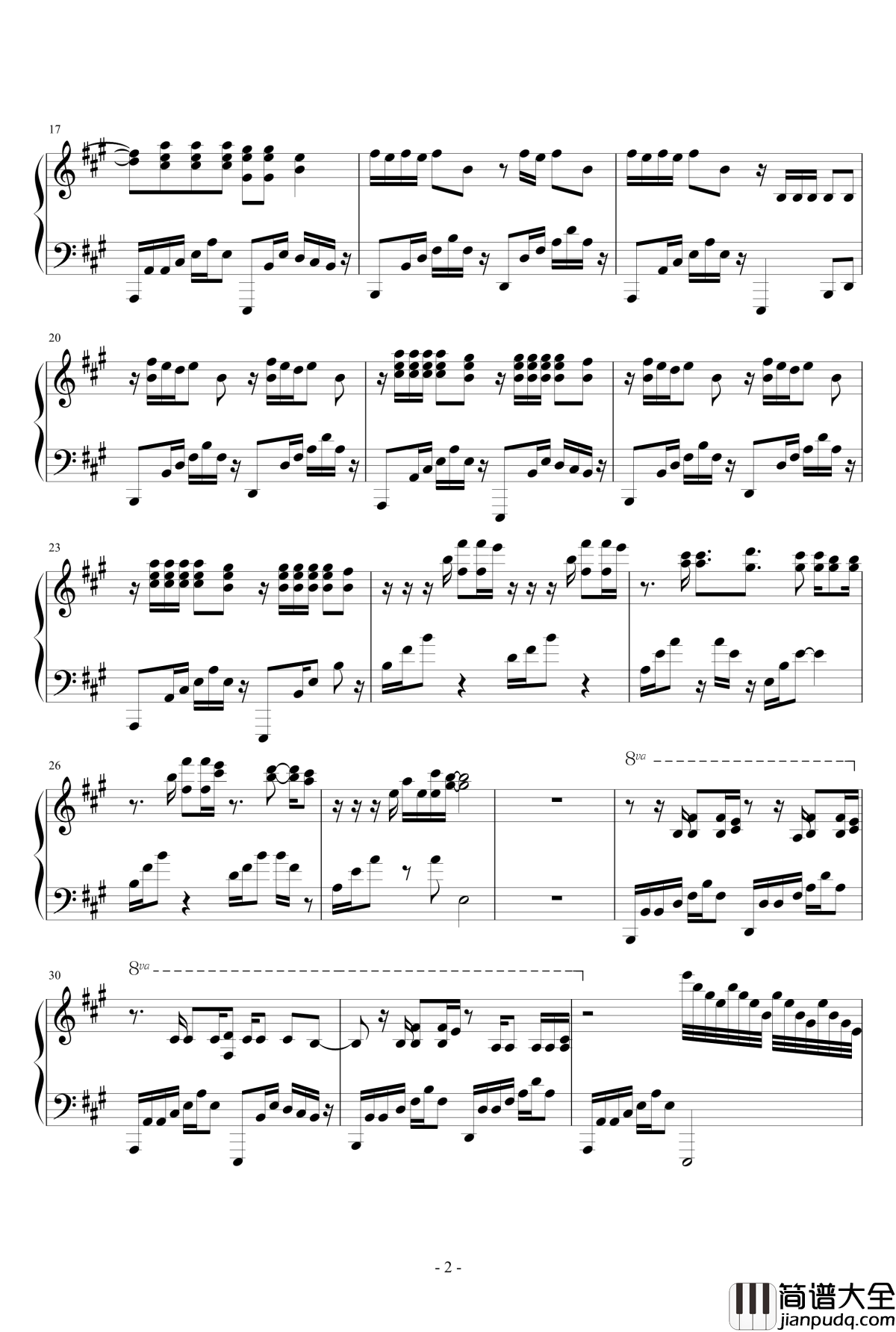 Radioactive钢琴谱_William_Joseph