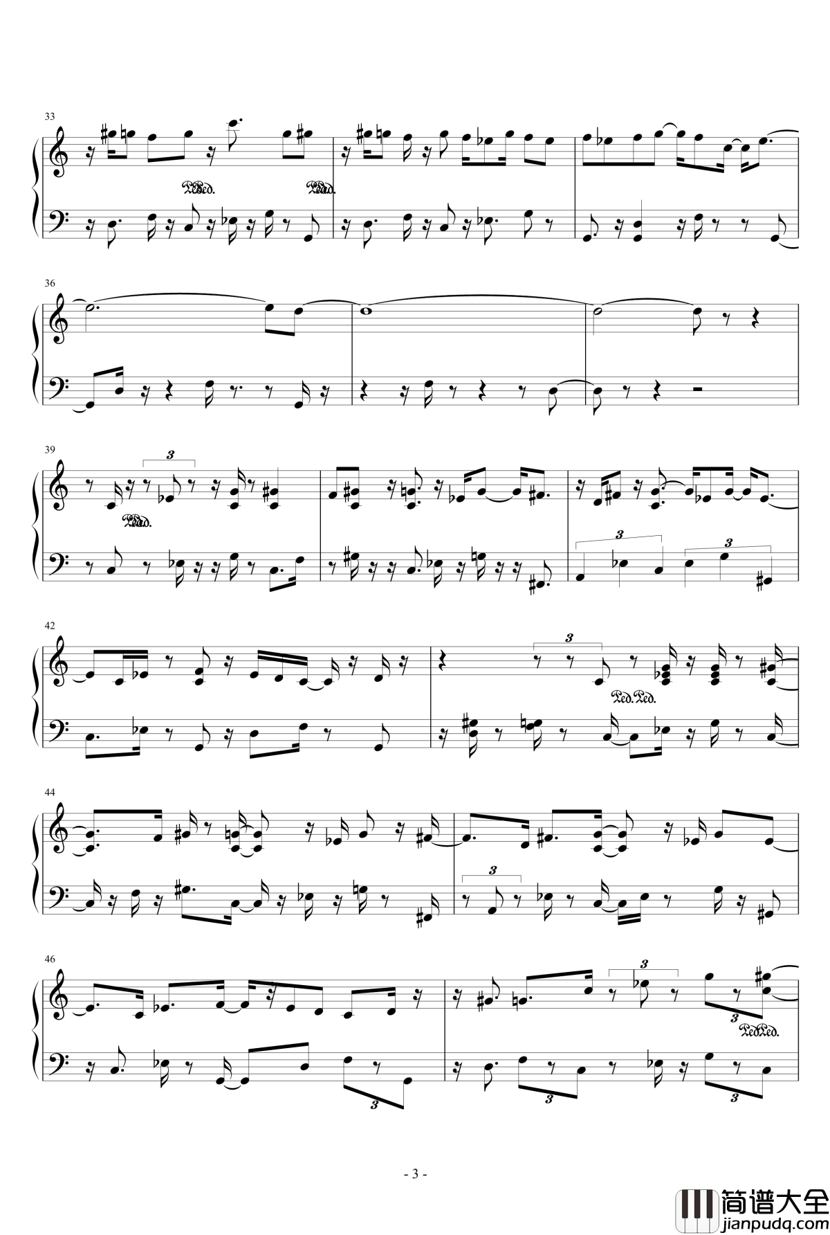 月精灵钢琴谱_eggming