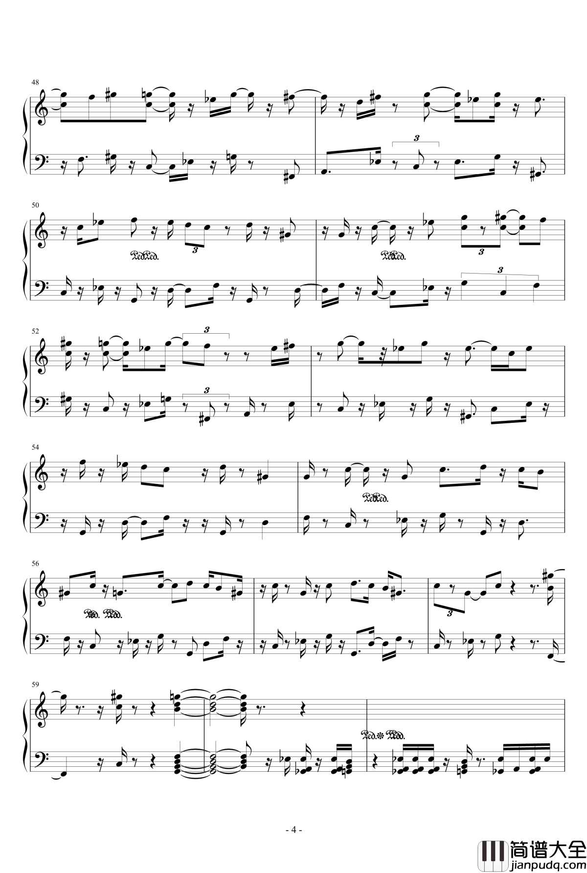 月精灵钢琴谱_eggming