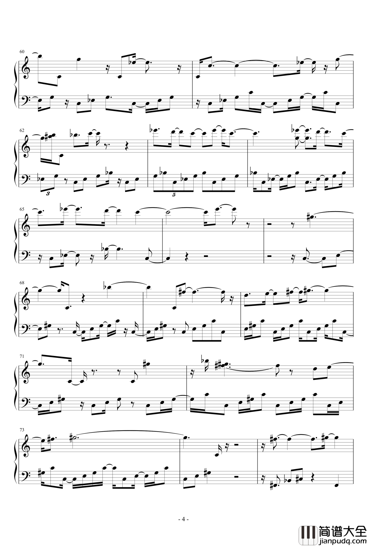 Under_the_Sea钢琴谱_小美人鱼