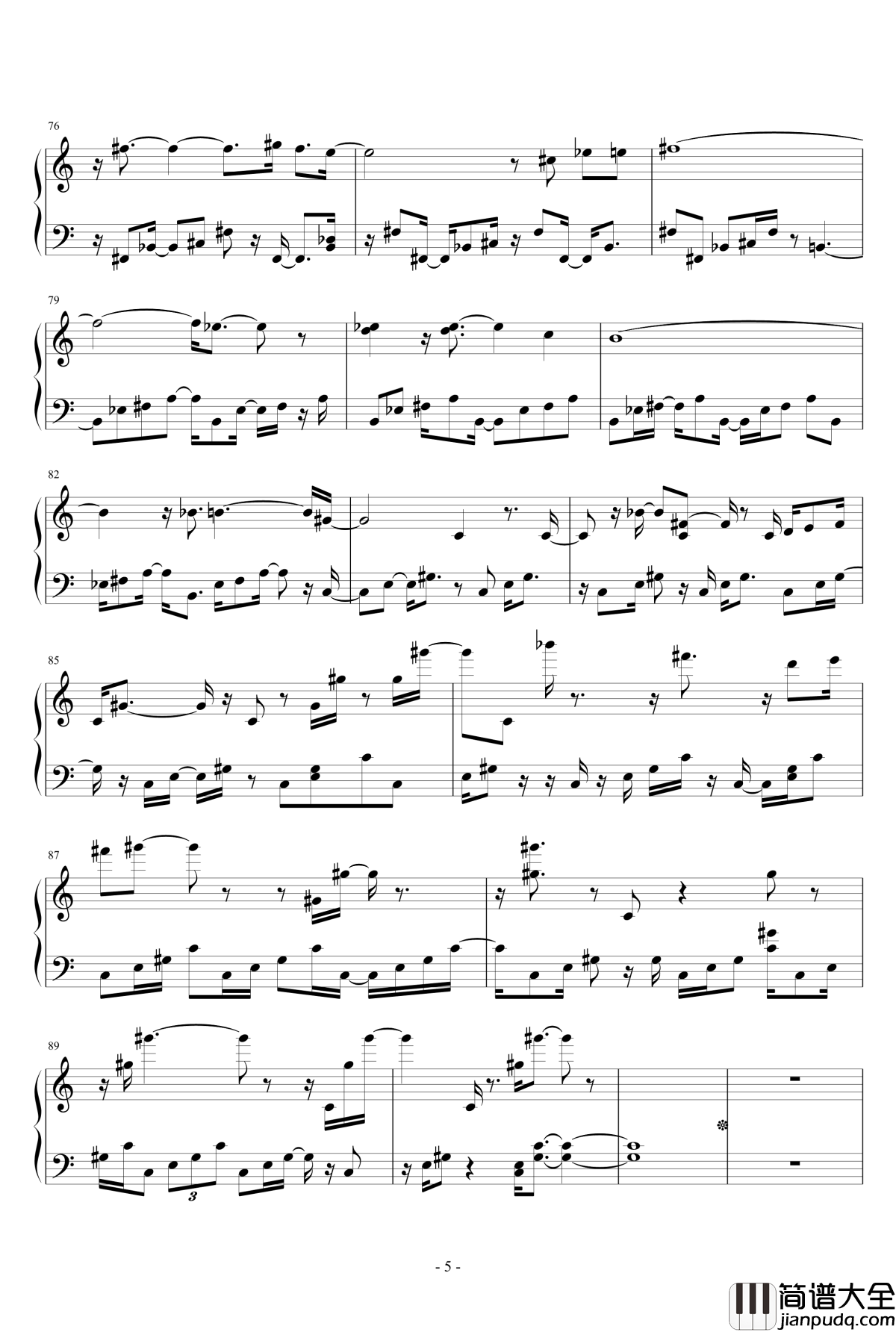 Under_the_Sea钢琴谱_小美人鱼