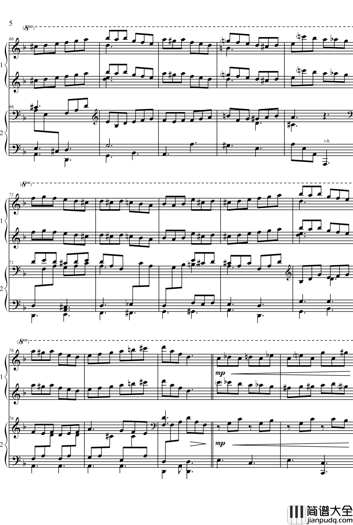 TARANTELLA_IN_3rd_CLASS钢琴谱_海上钢琴师