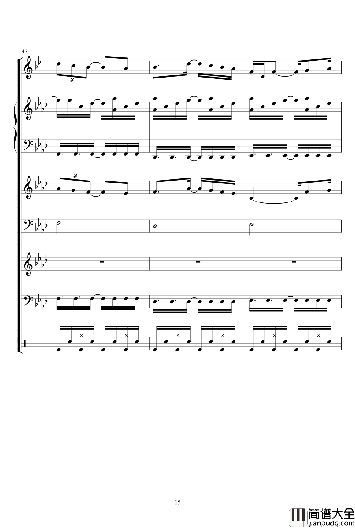 月に叢雲華に風钢琴谱_lujianxiang555