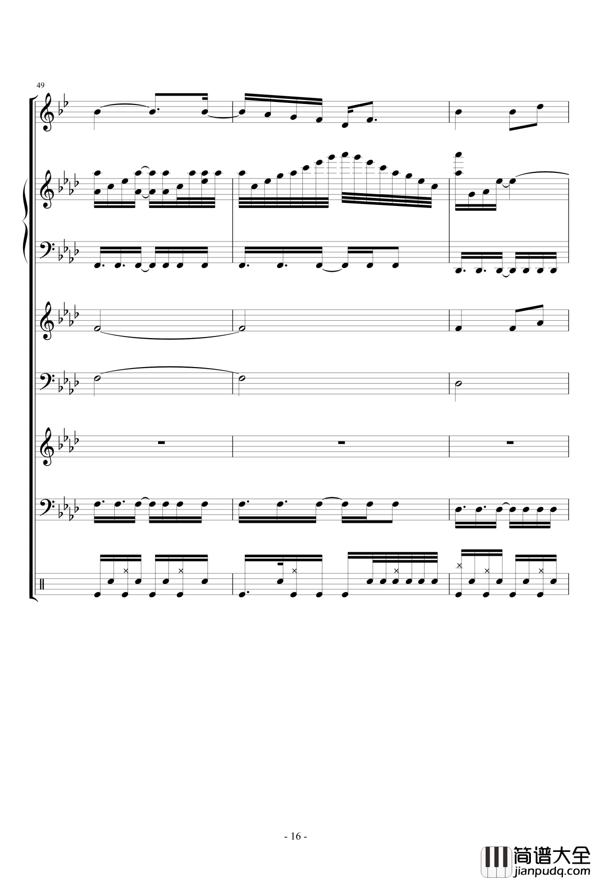 月に叢雲華に風钢琴谱_lujianxiang555