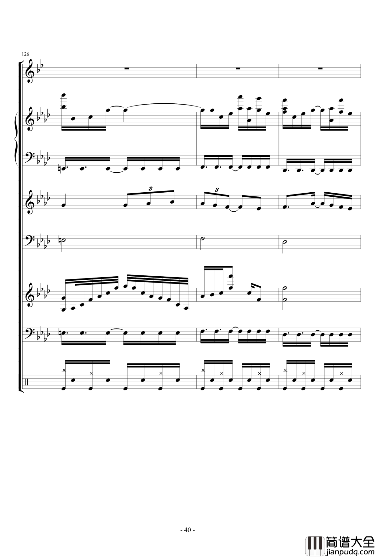 月に叢雲華に風钢琴谱_lujianxiang555