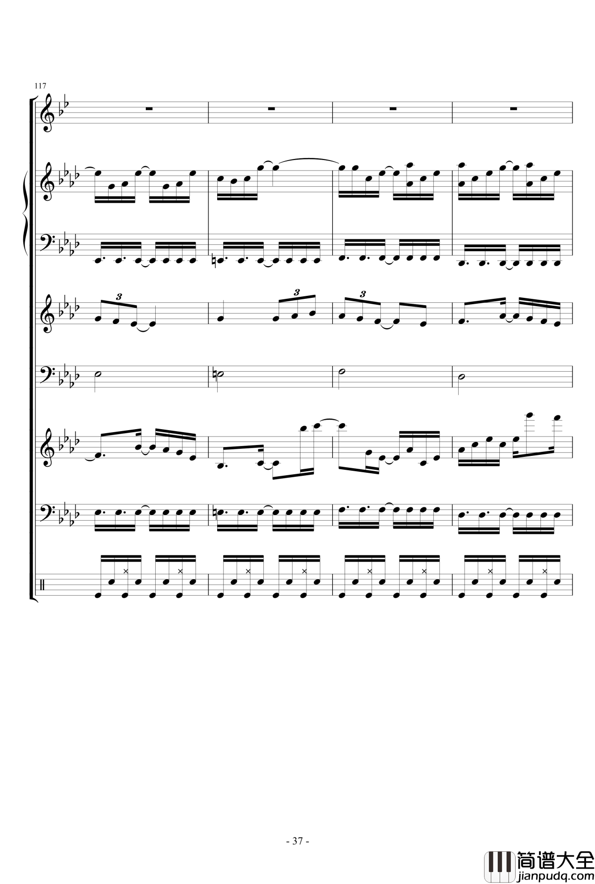 月に叢雲華に風钢琴谱_lujianxiang555