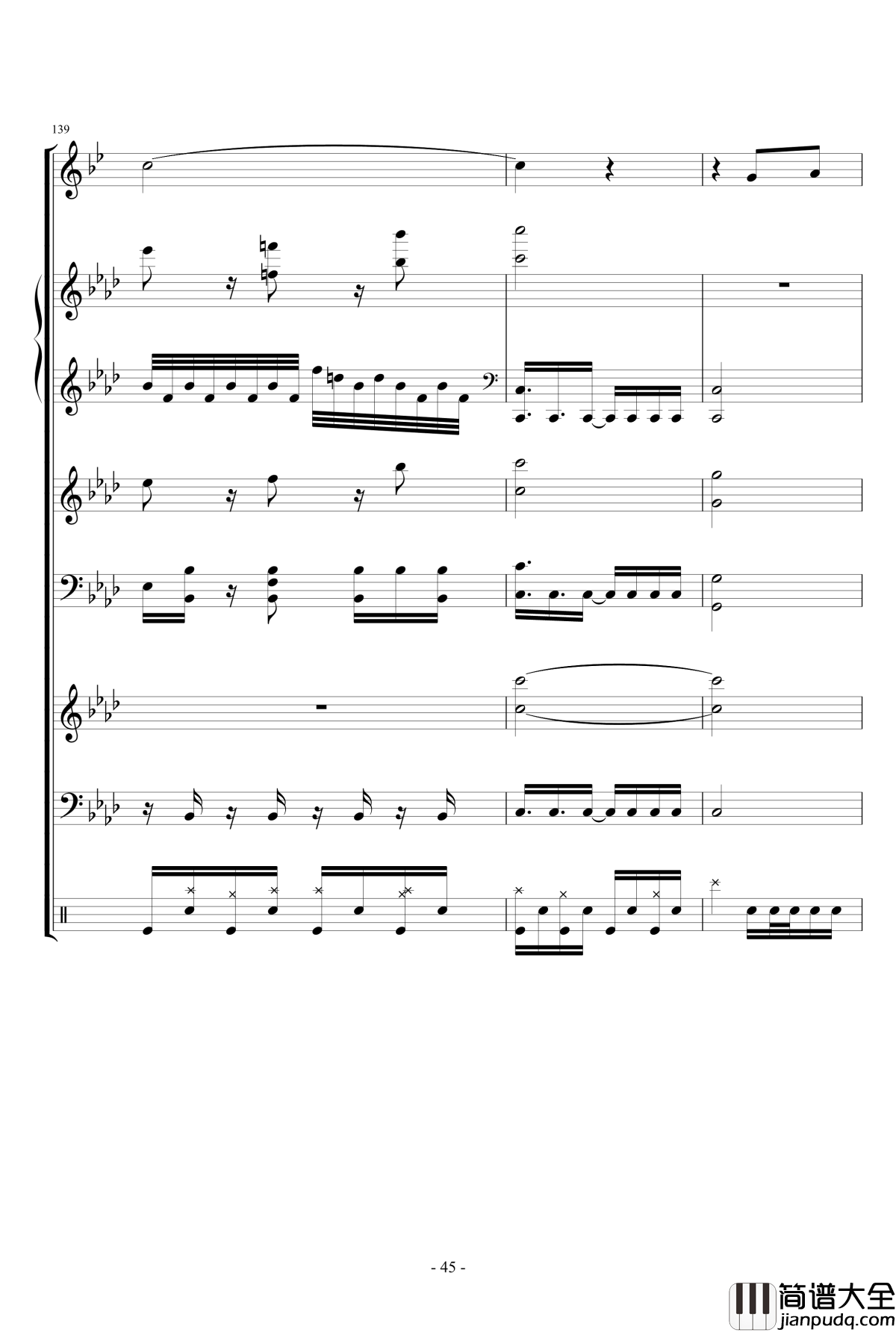 月に叢雲華に風钢琴谱_lujianxiang555