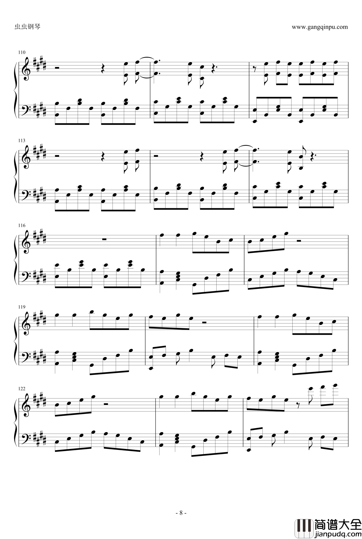 元气少女缘结神第二季OP钢琴谱_ENE_元气少女缘结神