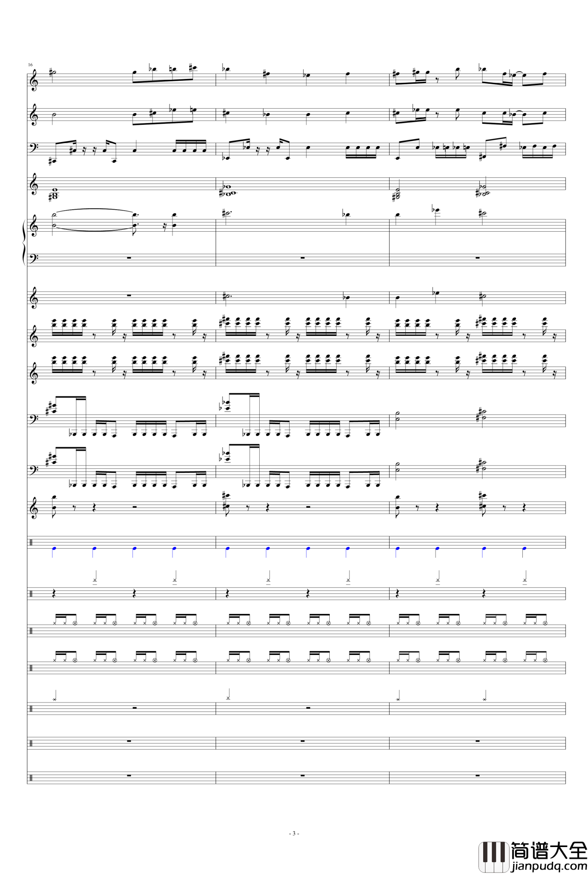 Only_my_railgun钢琴谱_总谱_fripSide