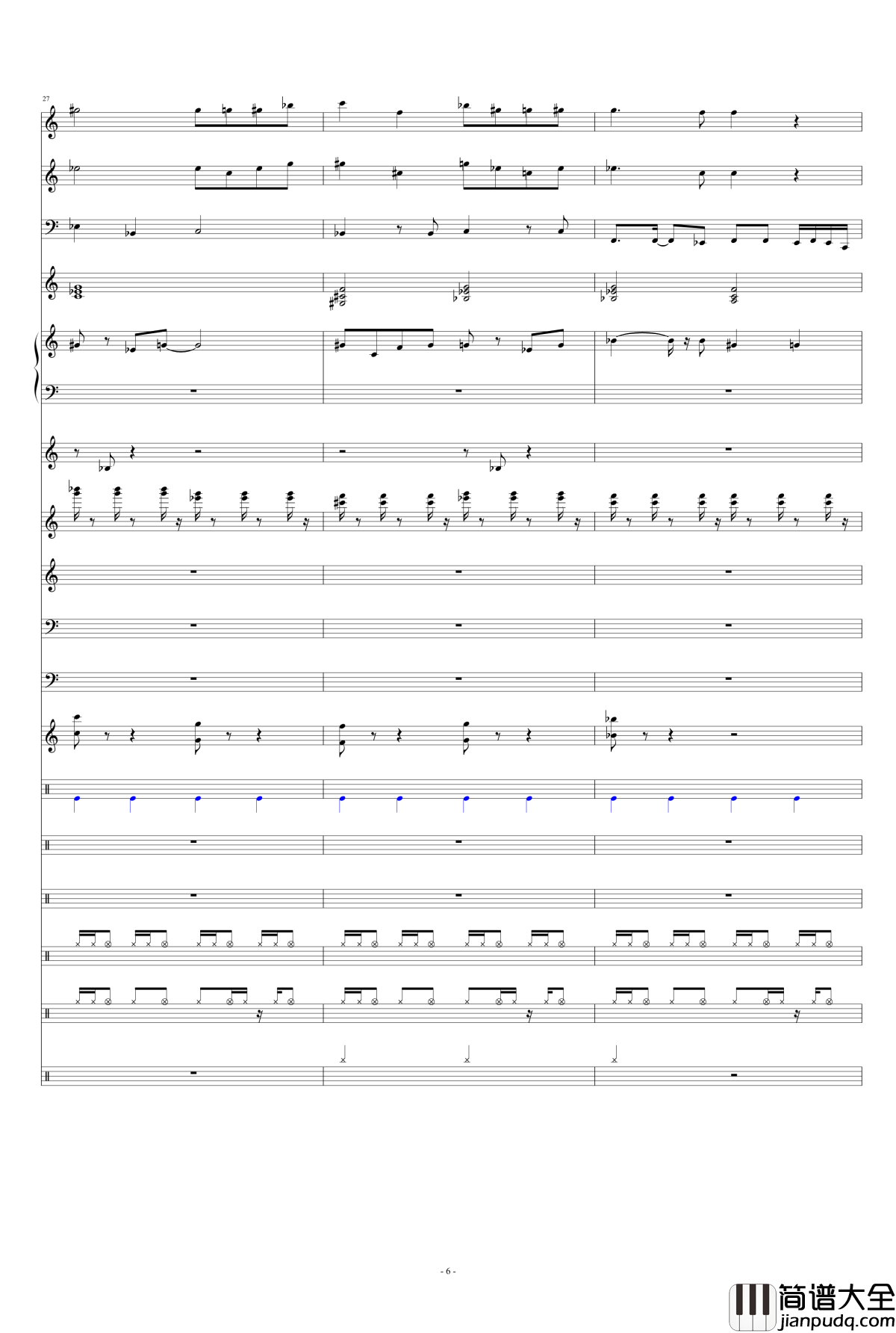 Only_my_railgun钢琴谱_总谱_fripSide