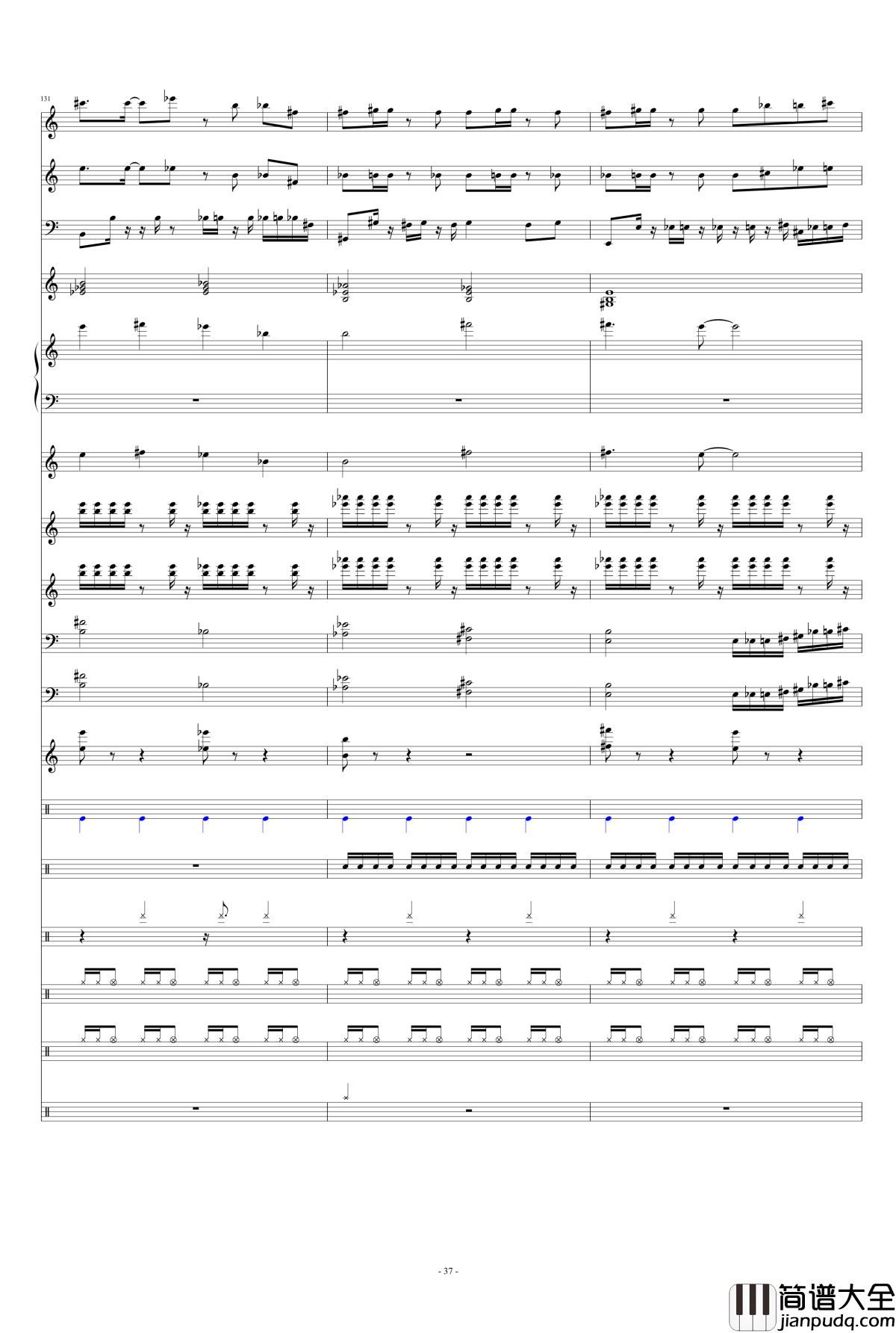 Only_my_railgun钢琴谱_总谱_fripSide